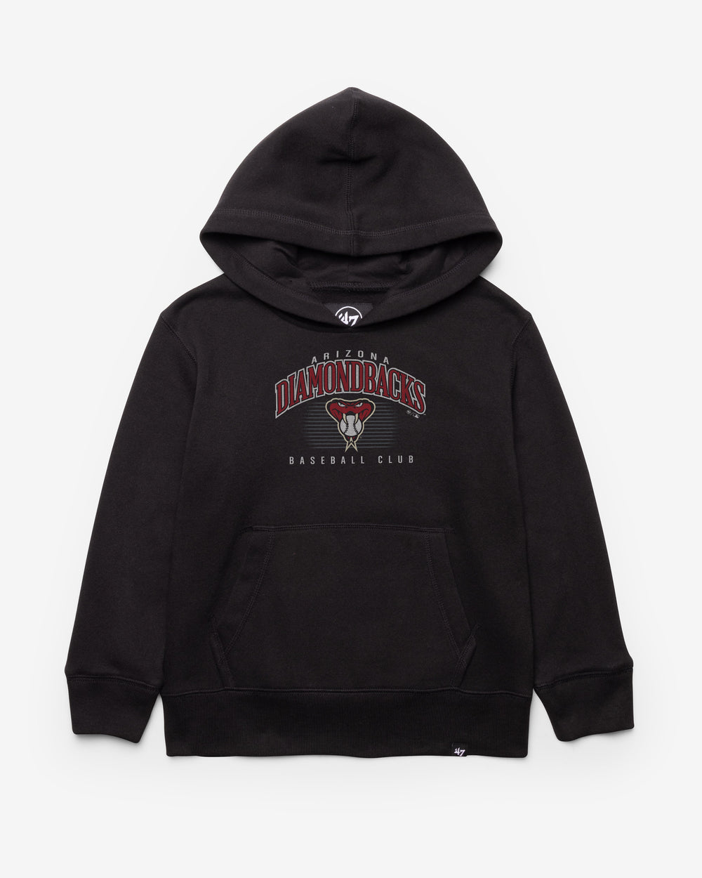 ARIZONA DIAMONDBACKS COOPERSTOWN DOUBLE HEADER '47 HEADLINE HOOD KIDS JET BLACK