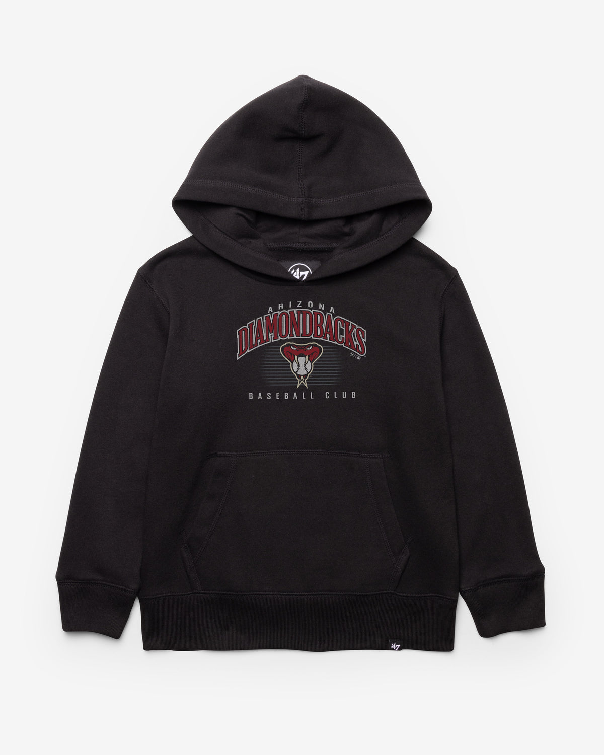 ARIZONA DIAMONDBACKS COOPERSTOWN DOUBLE HEADER '47 HEADLINE HOOD KIDS JET BLACK