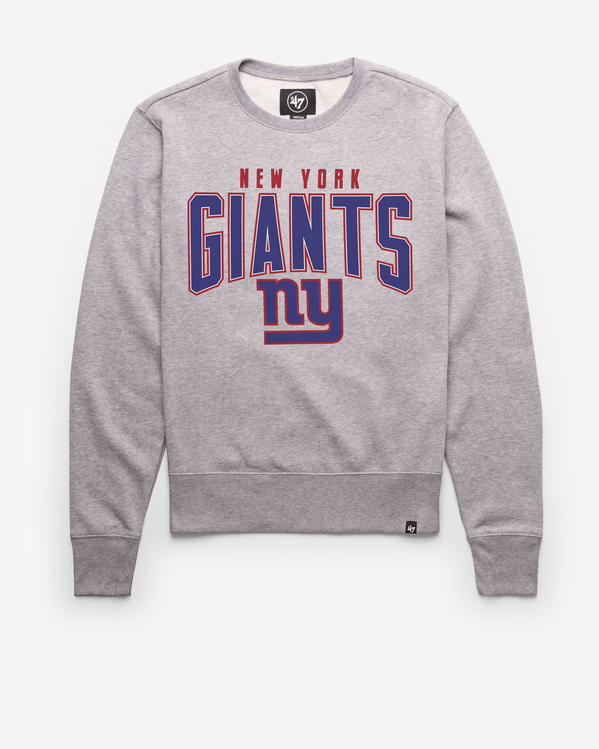 NEW YORK GIANTS TEAM ELEMENTS ARCH '47 HEADLINE CREW SLATE GREY