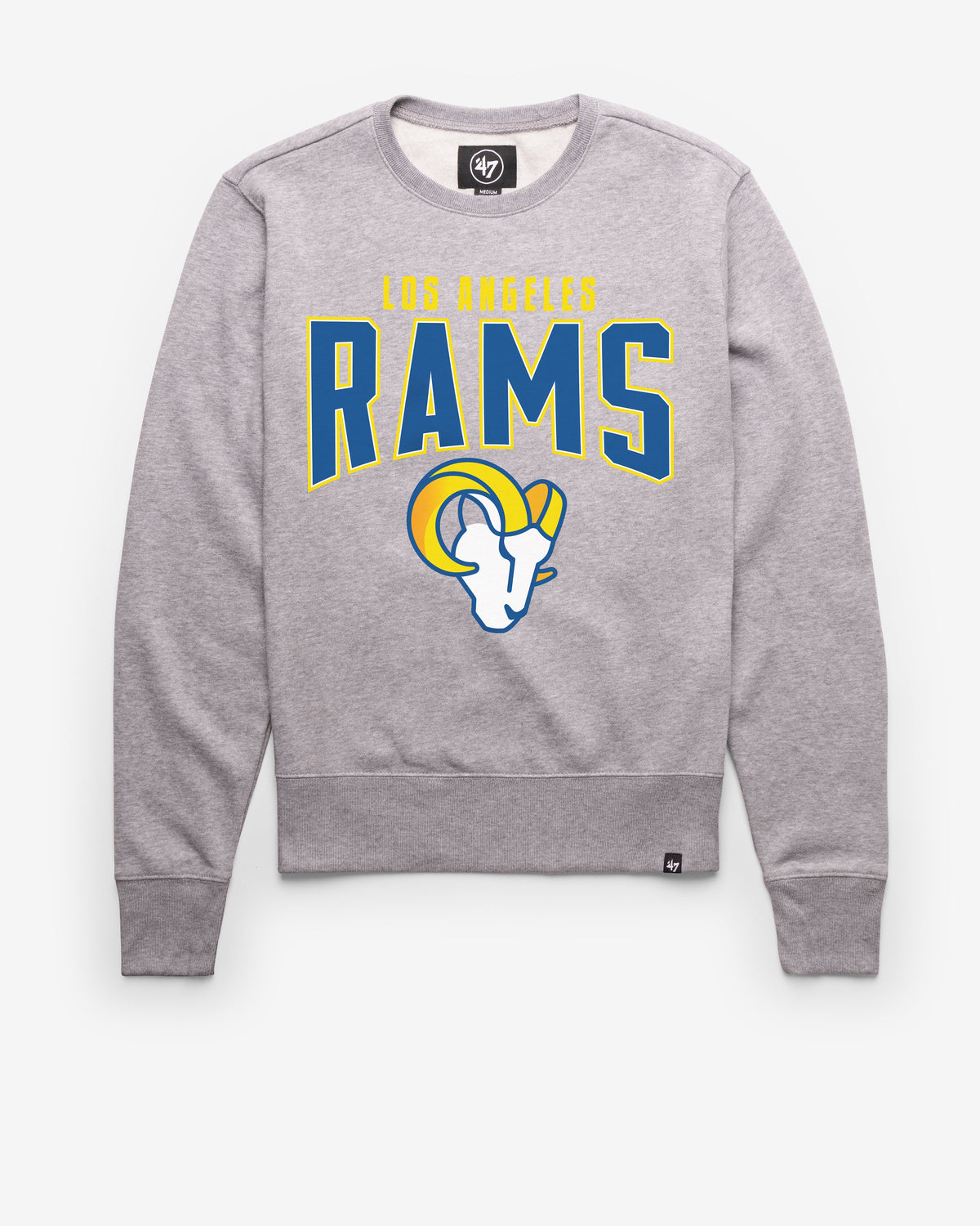 LOS ANGELES RAMS TEAM ELEMENTS ARCH '47 HEADLINE CREW SLATE GREY