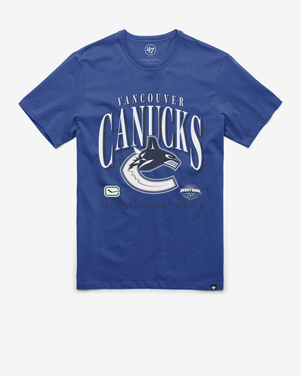 VANCOUVER CANUCKS CREASE '47 FRANKLIN TEE JETTY BLUE