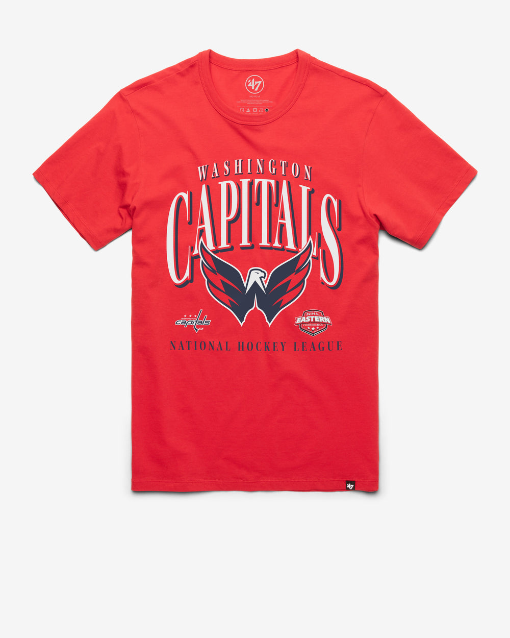 WASHINGTON CAPITALS CREASE '47 FRANKLIN TEE RACER RED