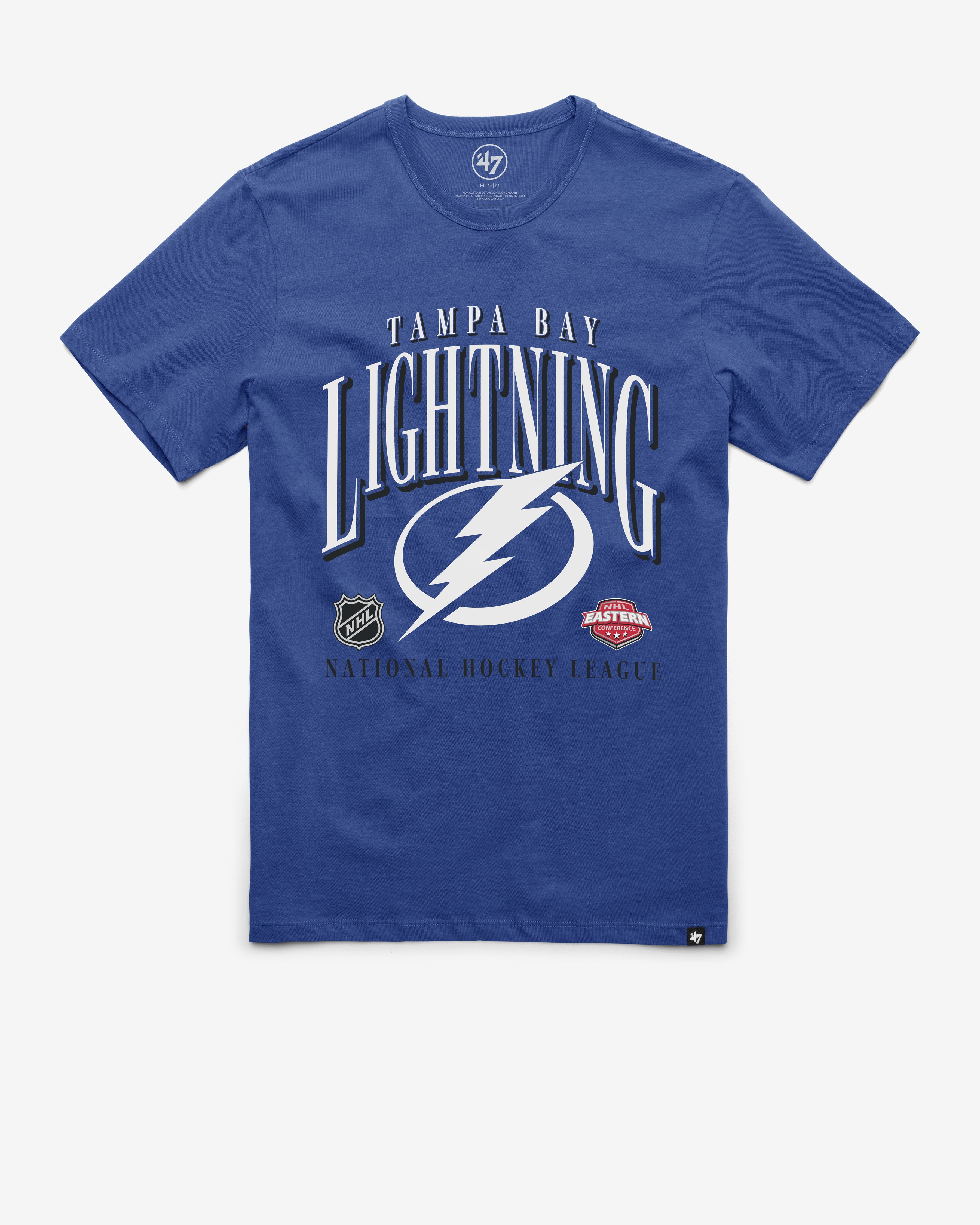 TAMPA BAY LIGHTNING CREASE '47 FRANKLIN TEE JETTY BLUE