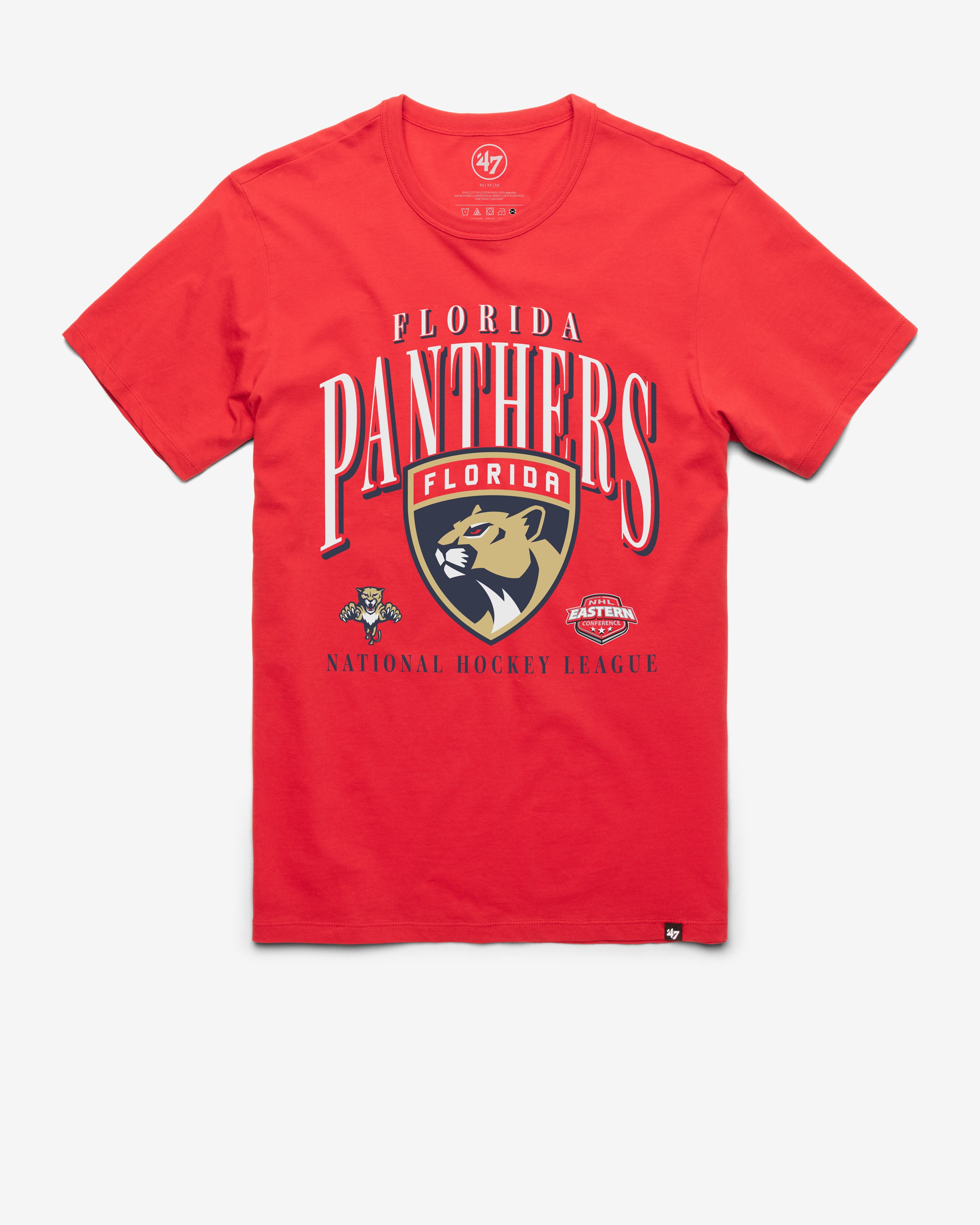 FLORIDA PANTHERS CREASE '47 FRANKLIN TEE RACER RED