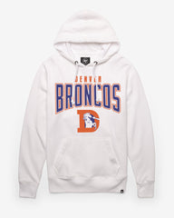 DENVER BRONCOS HISTORIC TEAM ELEMENTS ARCH '47 HEADLINE HOOD WHITE WASH