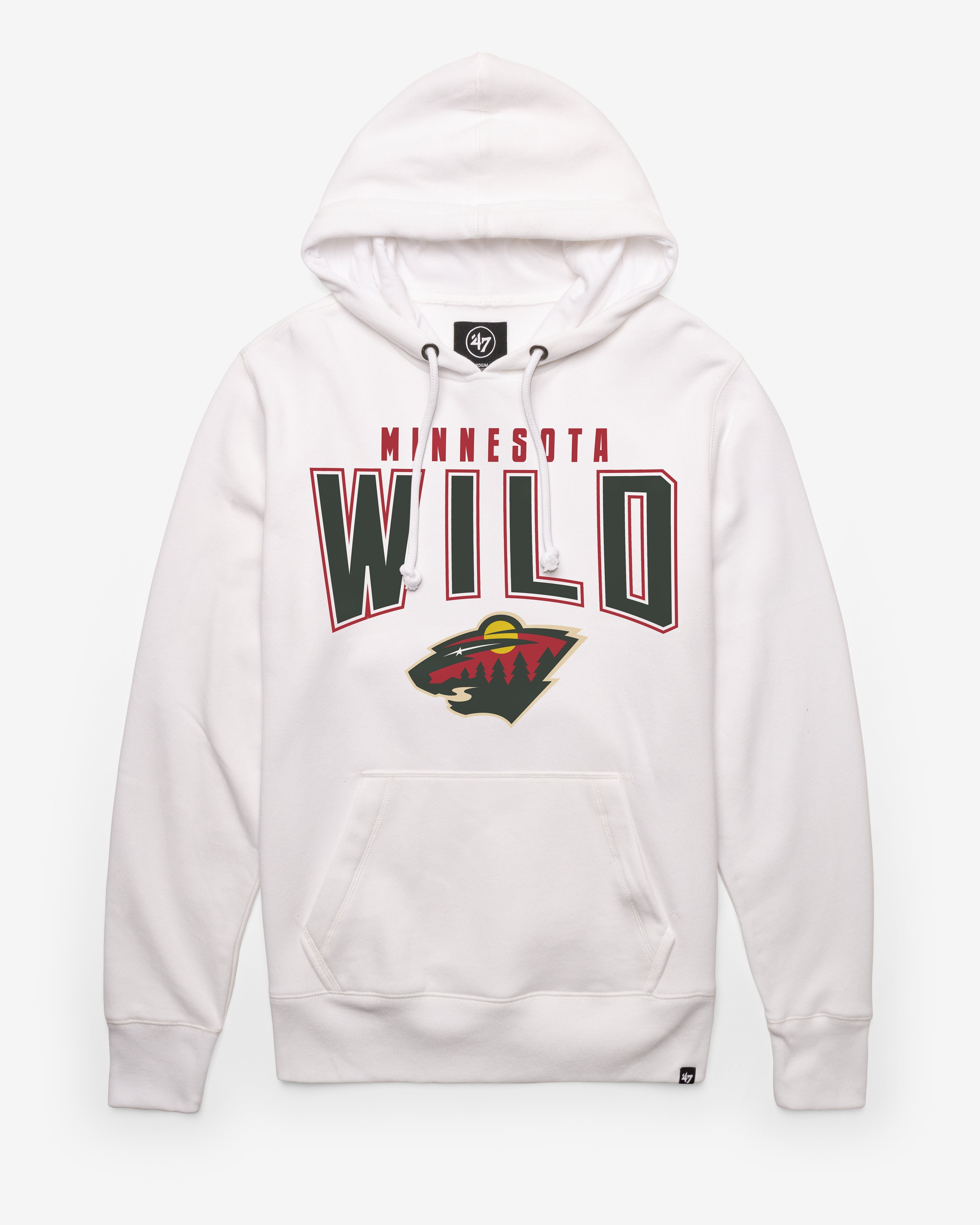 MINNESOTA WILD TEAM ELEMENTS ARCH '47 HEADLINE HOOD WHITE WASH