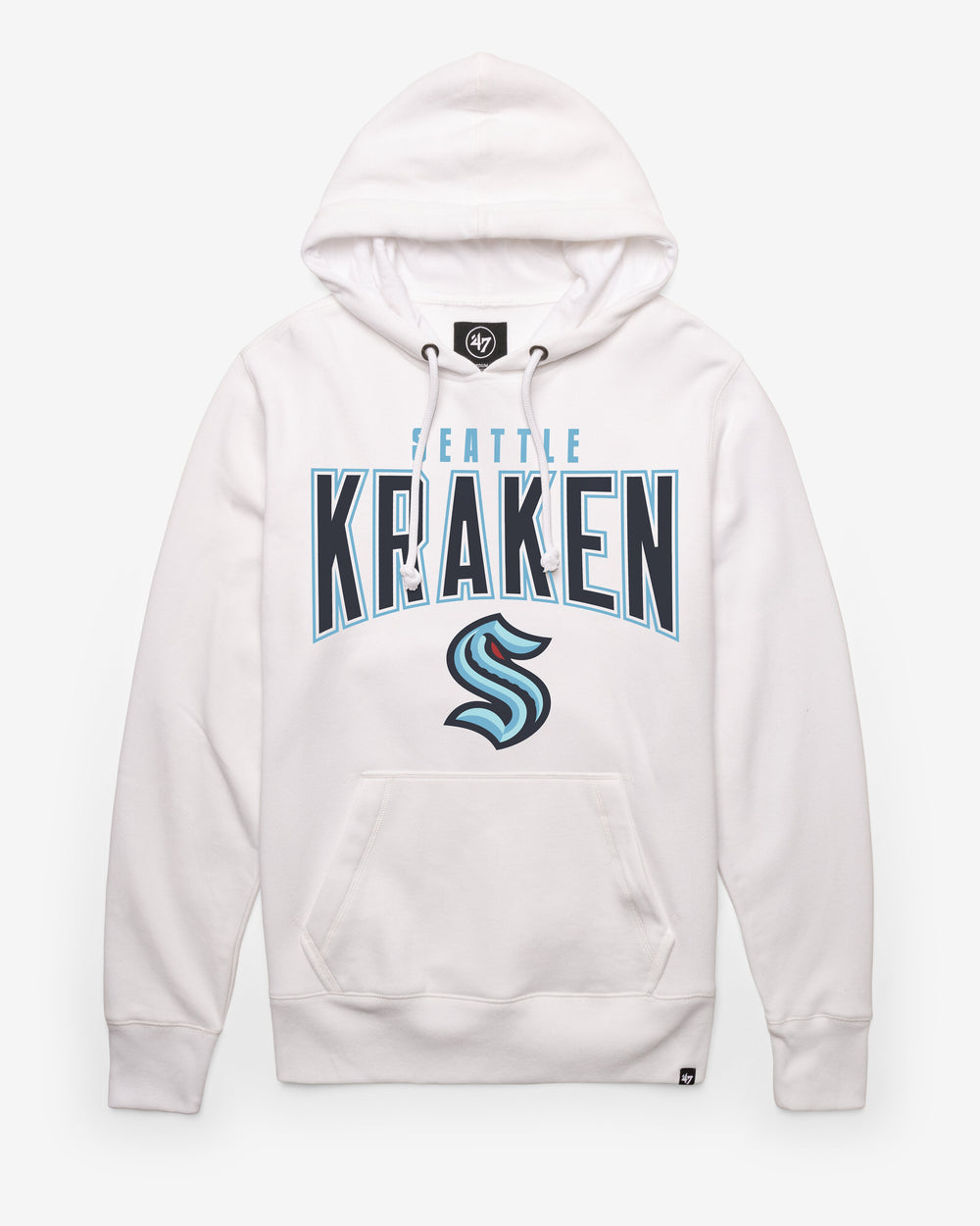 SEATTLE KRAKEN TEAM ELEMENTS ARCH '47 HEADLINE HOOD WHITE WASH