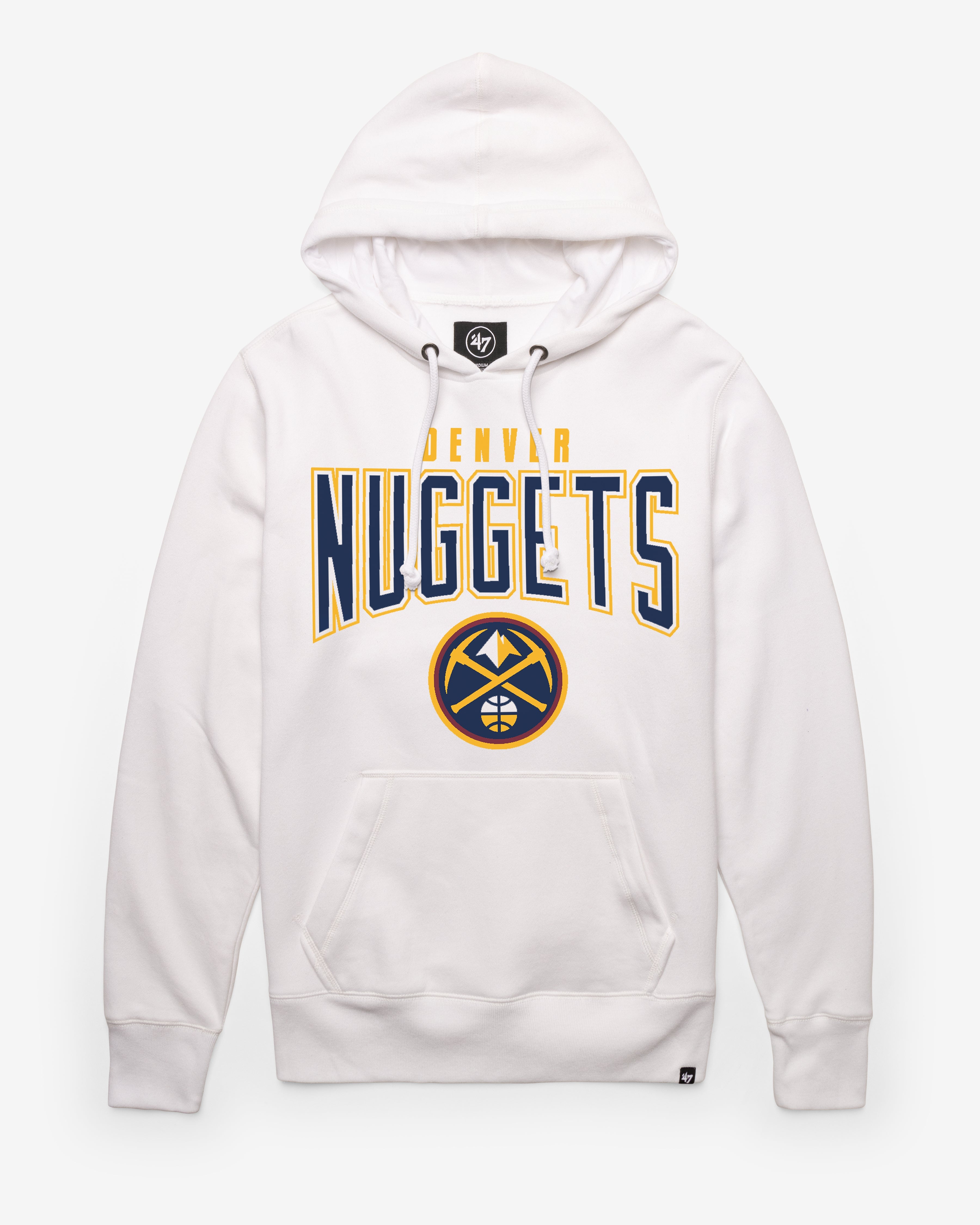 DENVER NUGGETS TEAM ELEMENTS ARCH '47 HEADLINE HOOD WHITE WASH