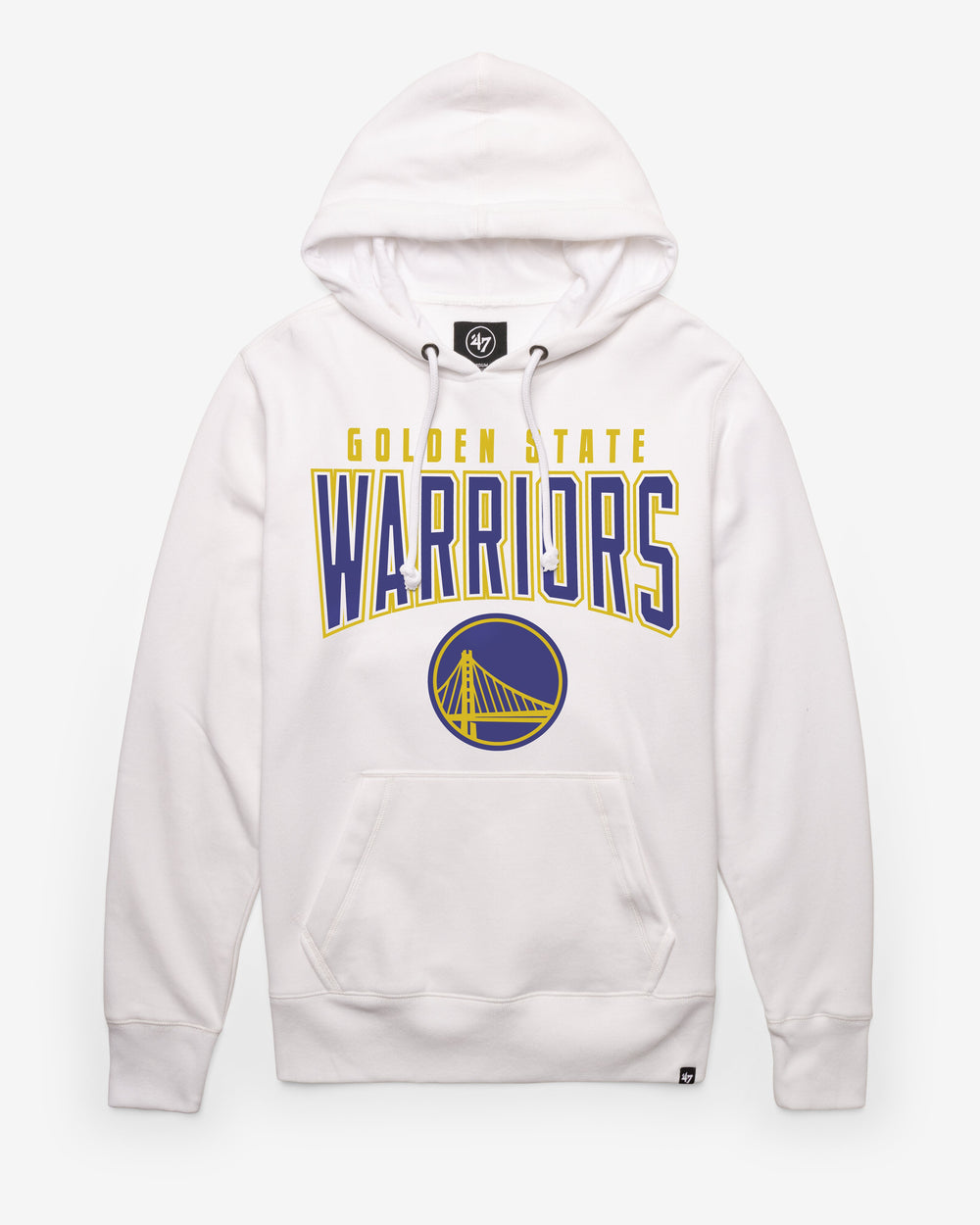 GOLDEN STATE WARRIORS TEAM ELEMENTS ARCH '47 HEADLINE HOOD WHITE WASH