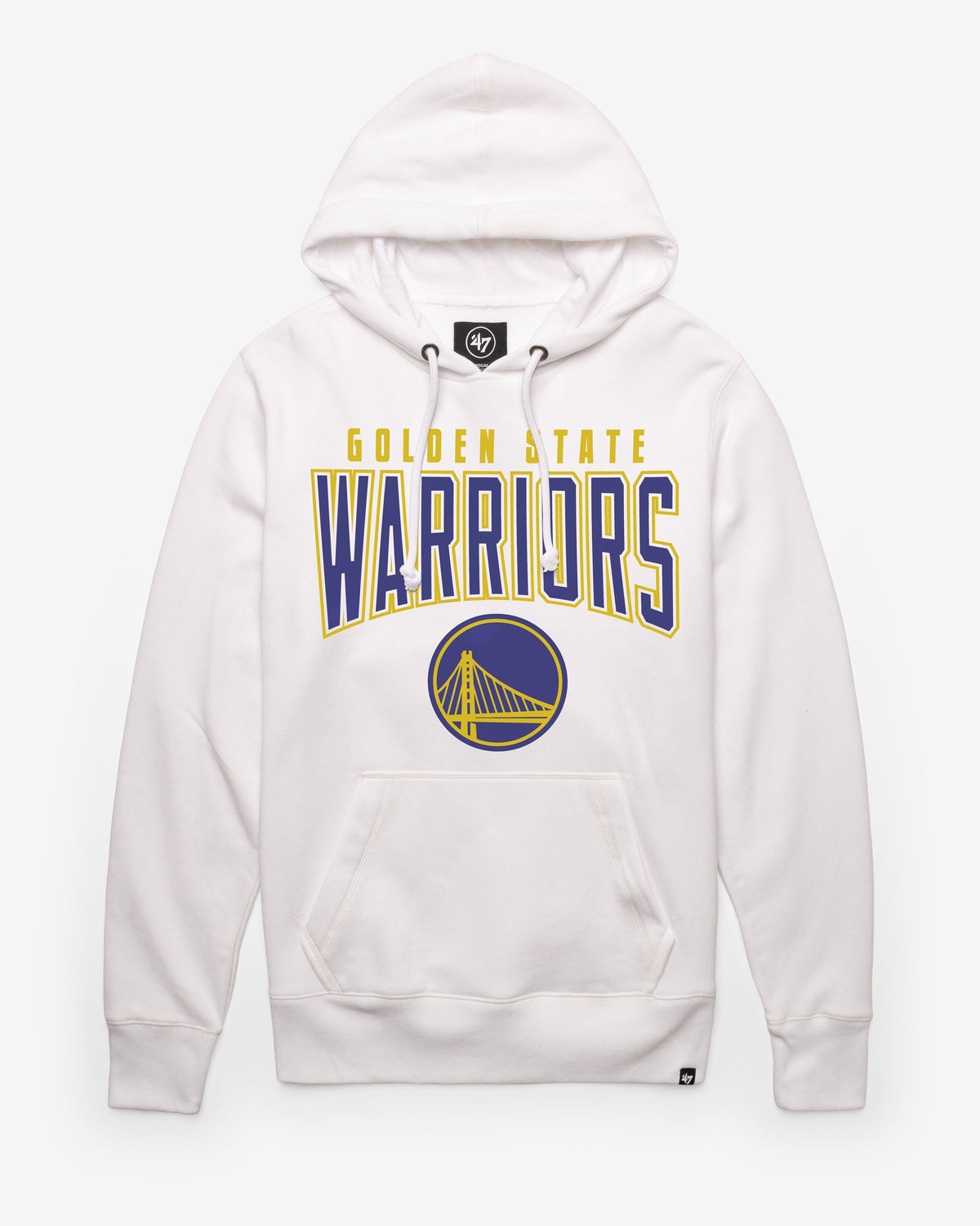 GOLDEN STATE WARRIORS TEAM ELEMENTS ARCH '47 HEADLINE HOOD WHITE WASH