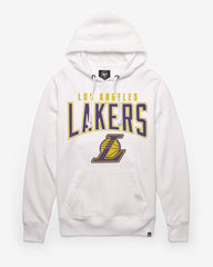 LOS ANGELES LAKERS TEAM ELEMENTS ARCH '47 HEADLINE HOOD WHITE WASH