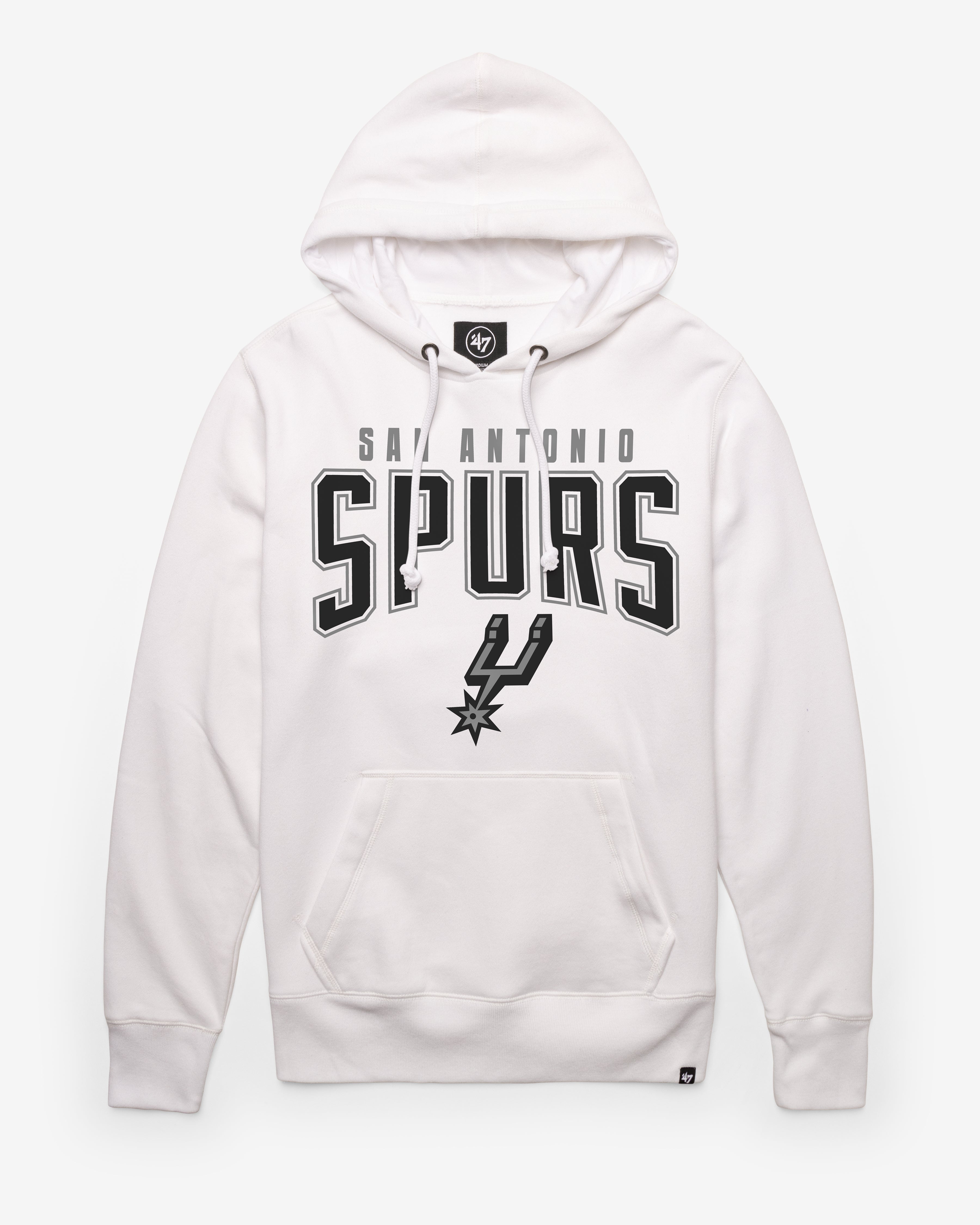 SAN ANTONIO SPURS TEAM ELEMENTS ARCH '47 HEADLINE HOOD WHITE WASH