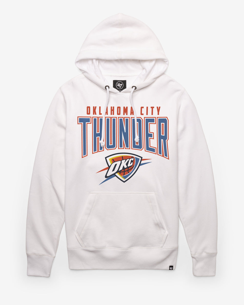 OKLAHOMA CITY THUNDER TEAM ELEMENTS ARCH '47 HEADLINE HOOD WHITE WASH