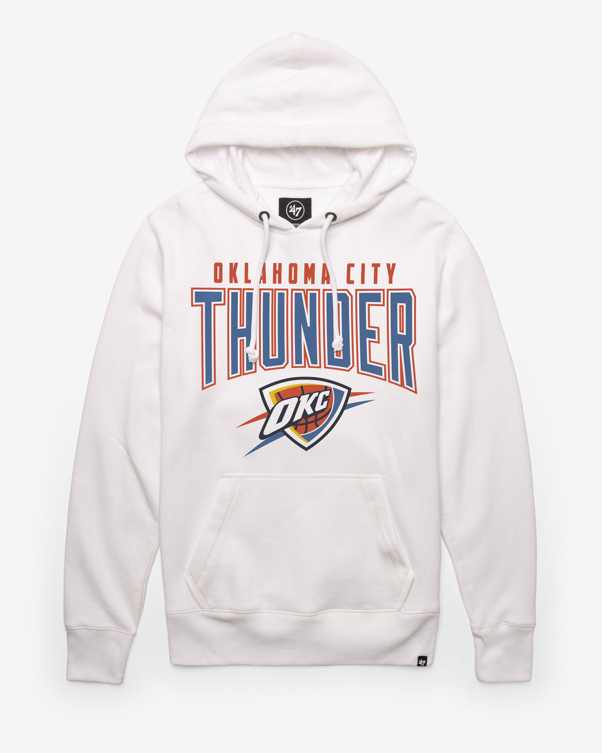 OKLAHOMA CITY THUNDER TEAM ELEMENTS ARCH '47 HEADLINE HOOD WHITE WASH
