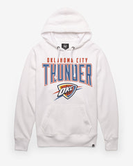 OKLAHOMA CITY THUNDER TEAM ELEMENTS ARCH '47 HEADLINE HOOD WHITE WASH