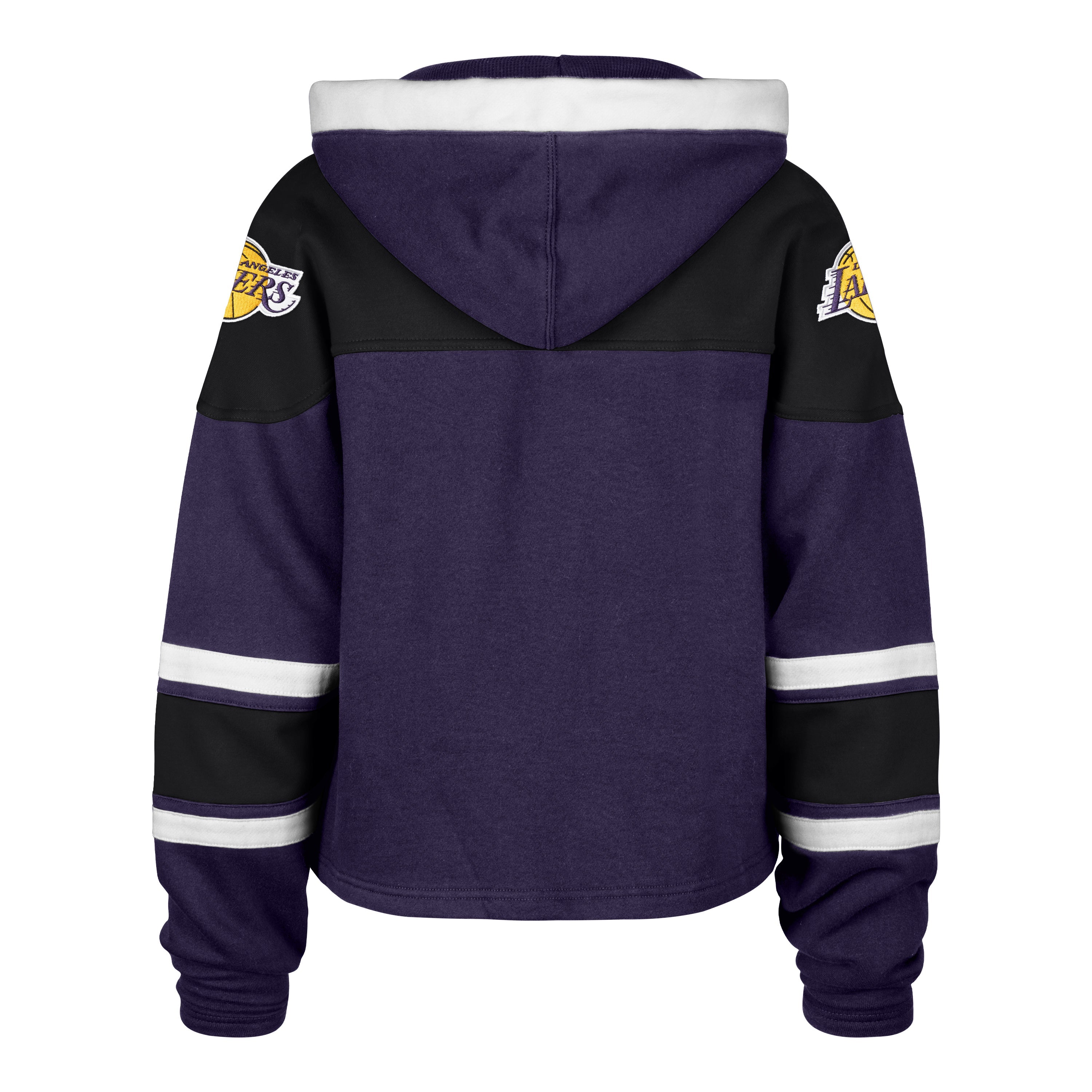 LOS ANGELES LAKERS CITY EDITION CROPPED SUPERIOR '47 LACER HOOD WOMENS PURPLE