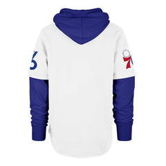 PHILADELPHIA 76ERS CITY EDITION TRIFECTA '47 SHORTSTOP HOOD WHITE WASH