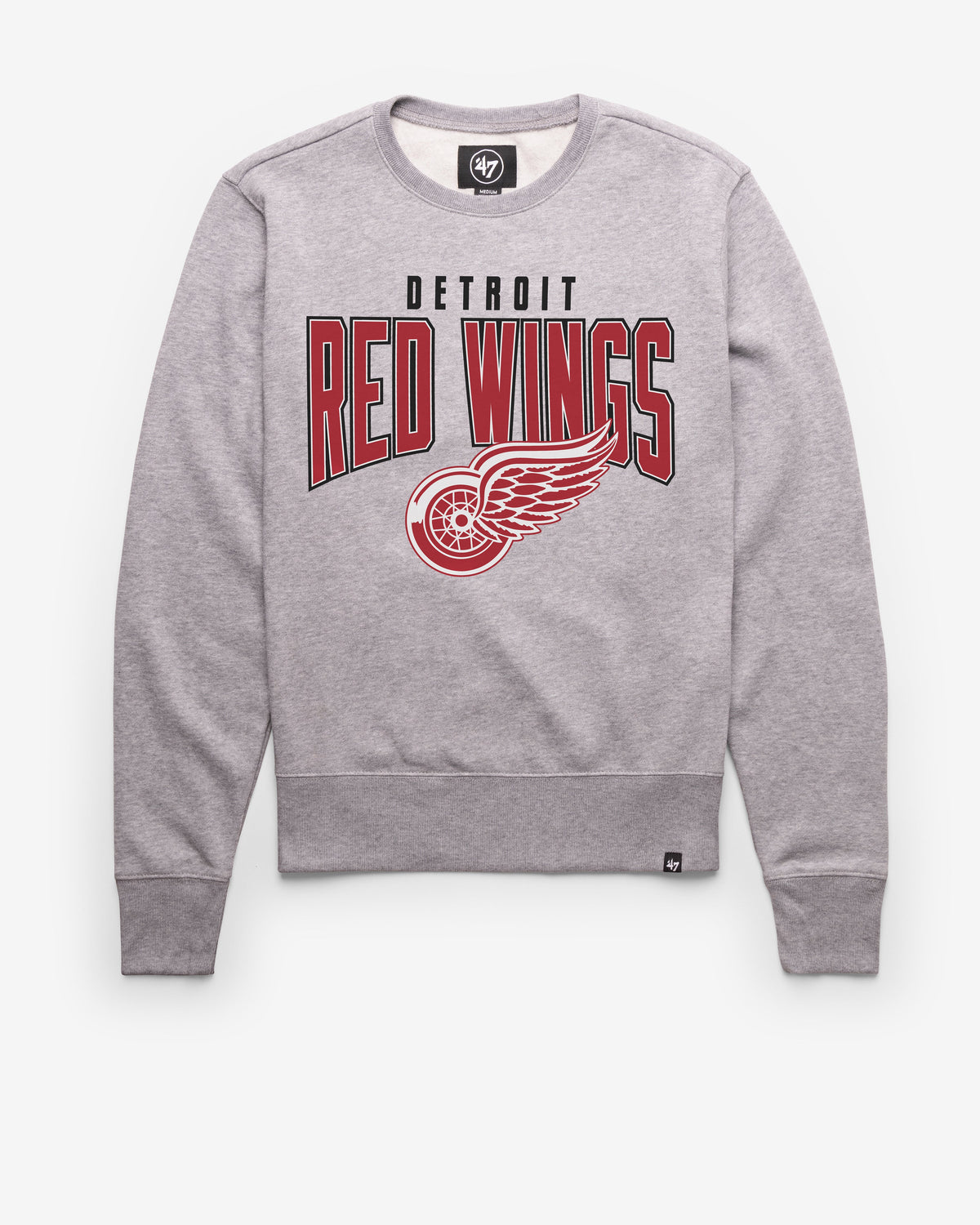 DETROIT RED WINGS TEAM ELEMENTS ARCH '47 HEADLINE CREW SLATE GREY