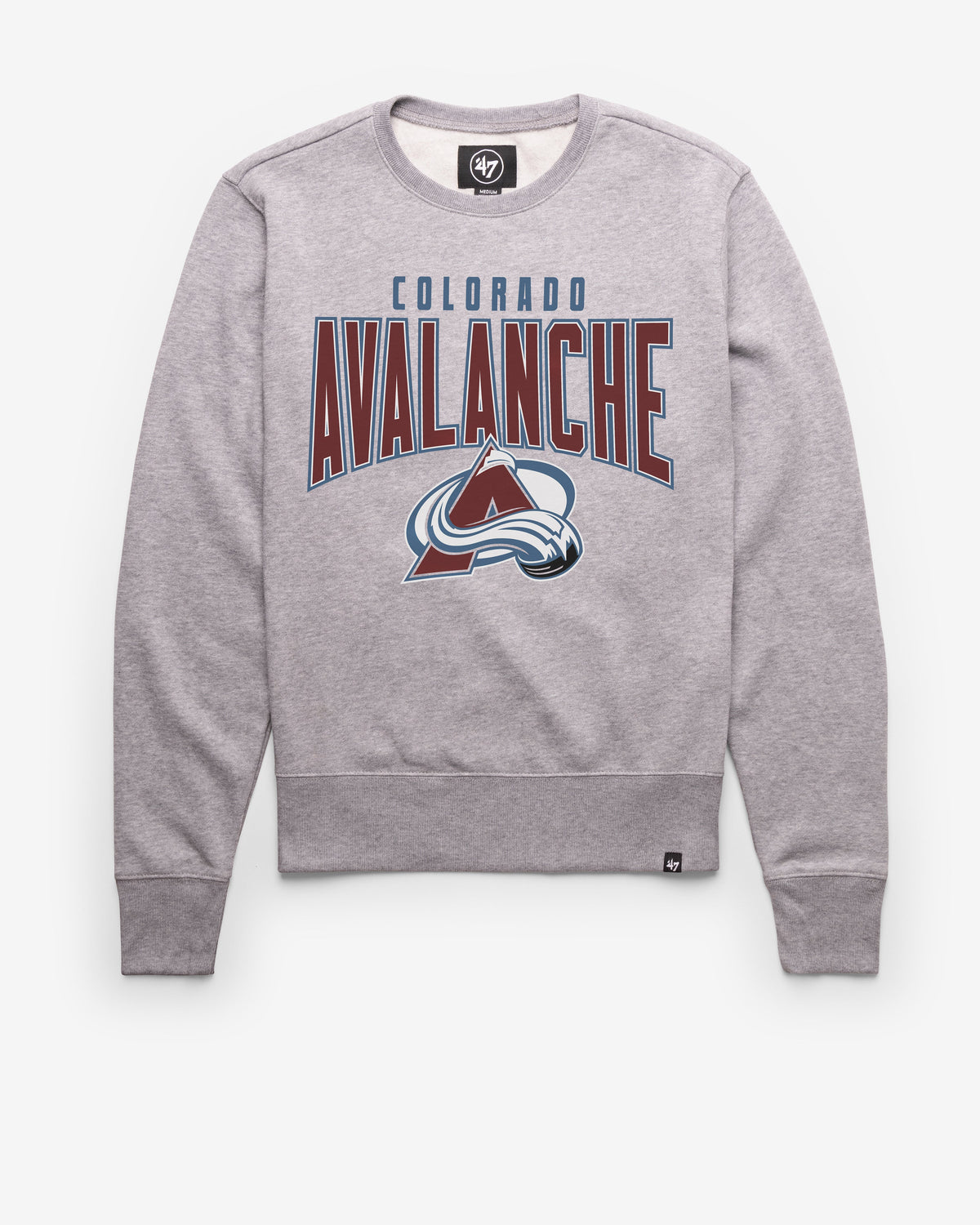 COLORADO AVALANCHE TEAM ELEMENTS ARCH '47 HEADLINE CREW SLATE GREY