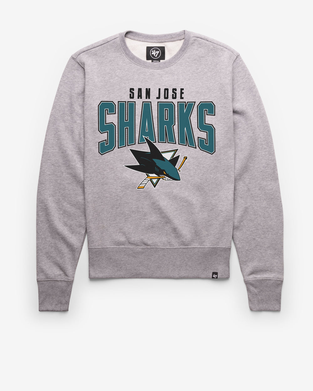 SAN JOSE SHARKS TEAM ELEMENTS ARCH '47 HEADLINE CREW SLATE GREY