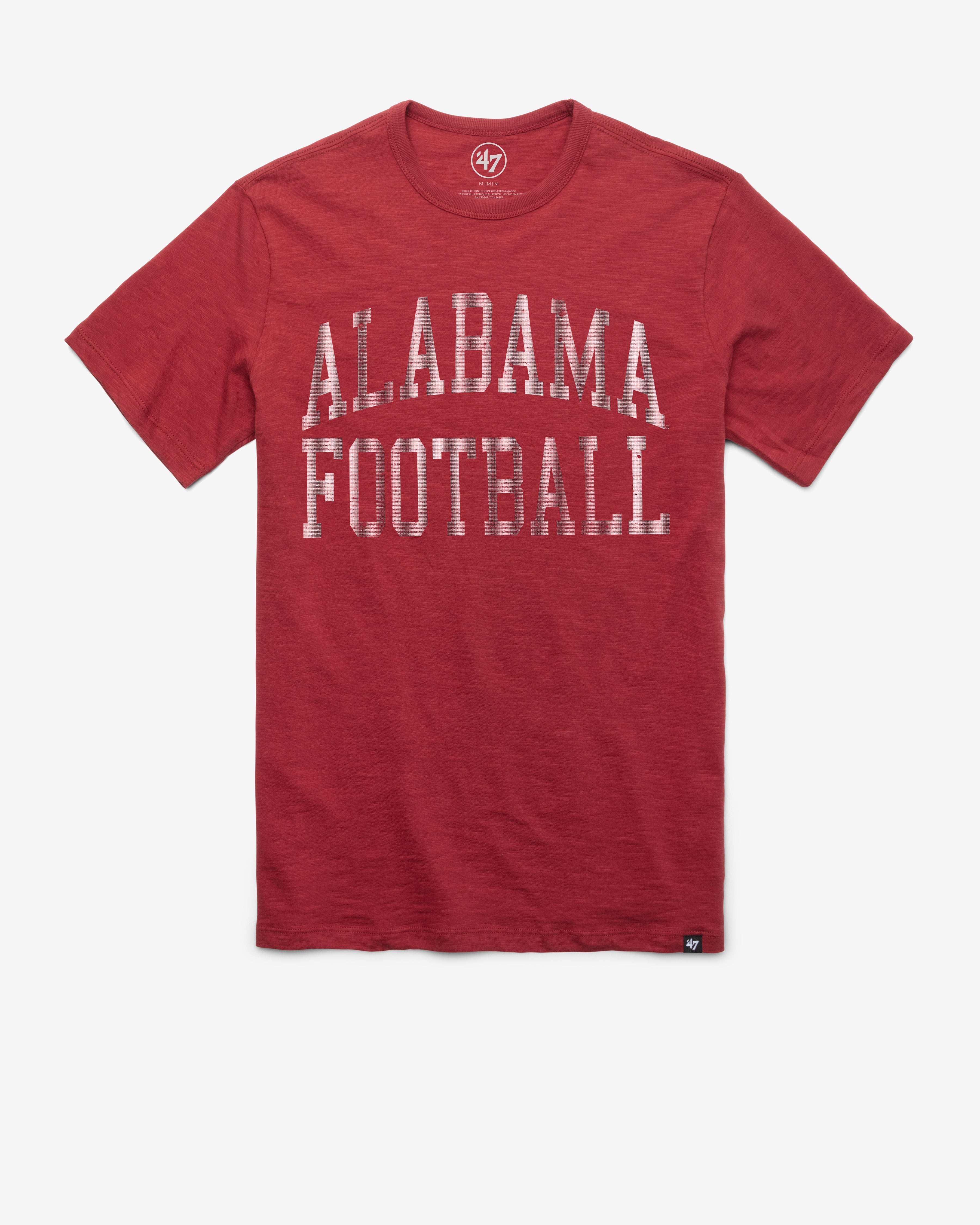 ALABAMA CRIMSON TIDE CLASSIC BLOCK '47 SCRUM TEE CARDINAL