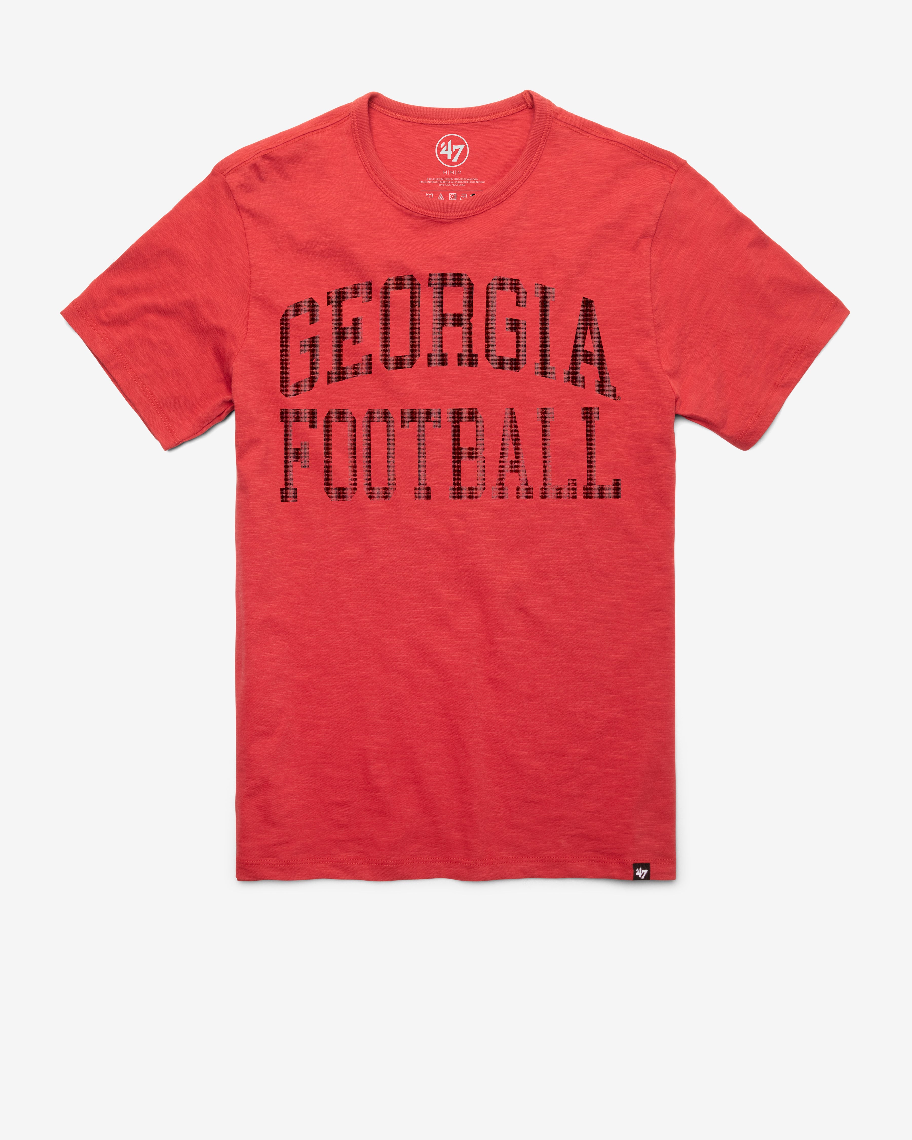 GEORGIA BULLDOGS CLASSIC BLOCK '47 SCRUM TEE RESCUE RED