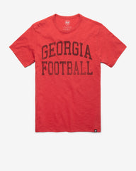 GEORGIA BULLDOGS CLASSIC BLOCK '47 SCRUM TEE RESCUE RED