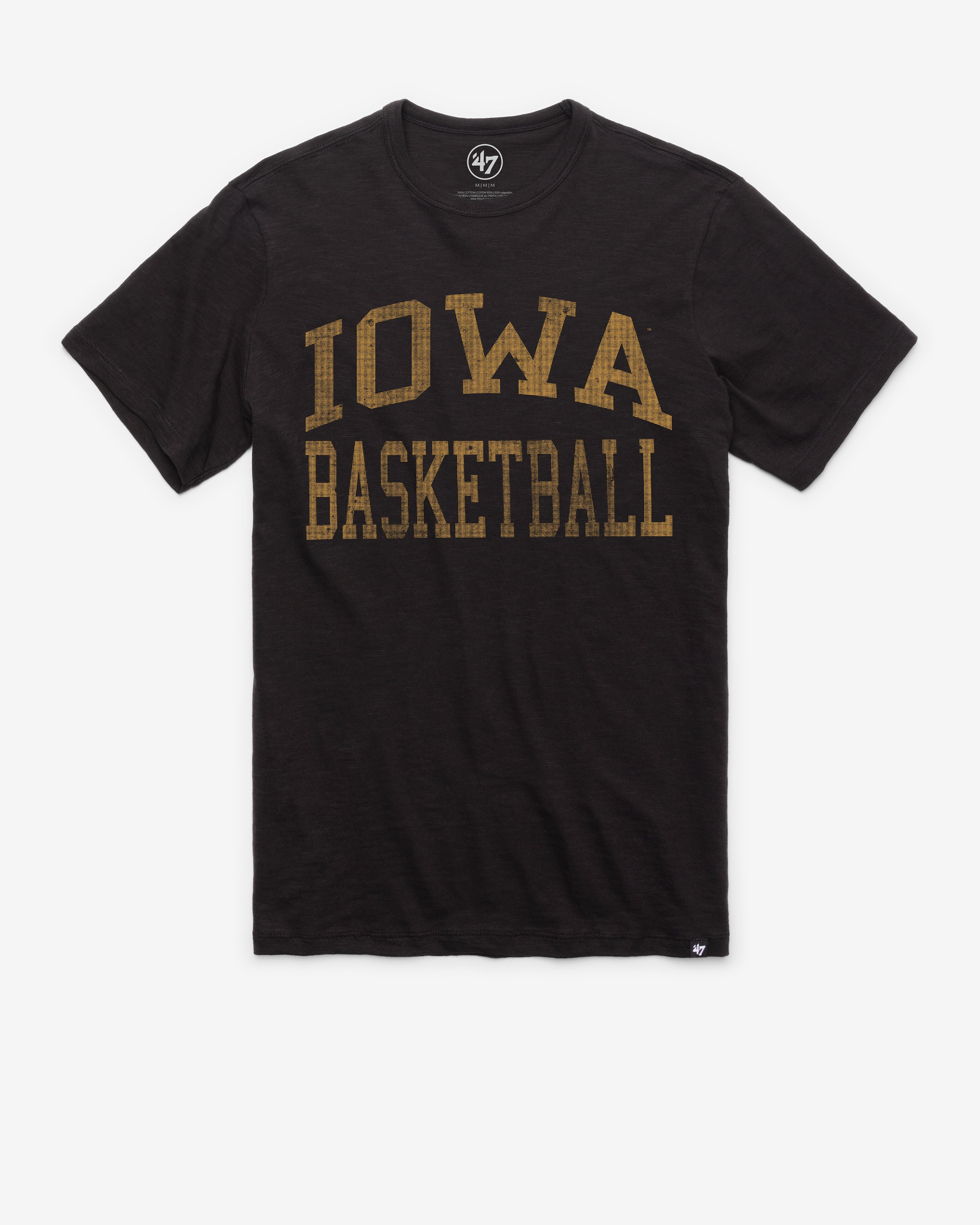 IOWA HAWKEYES CLASSIC BLOCK '47 SCRUM TEE JET BLACK