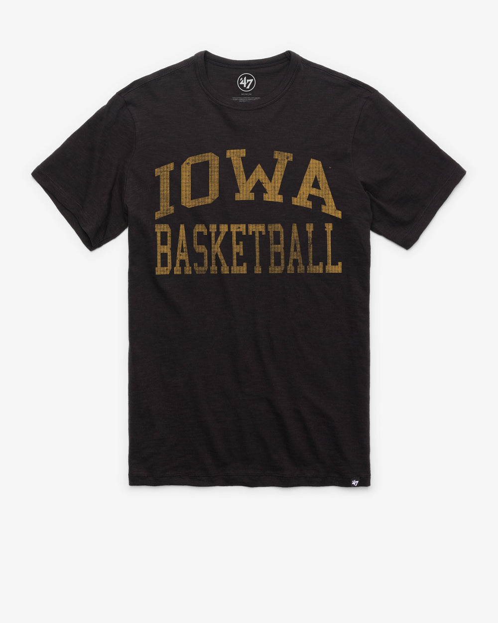 IOWA HAWKEYES CLASSIC BLOCK '47 SCRUM TEE JET BLACK