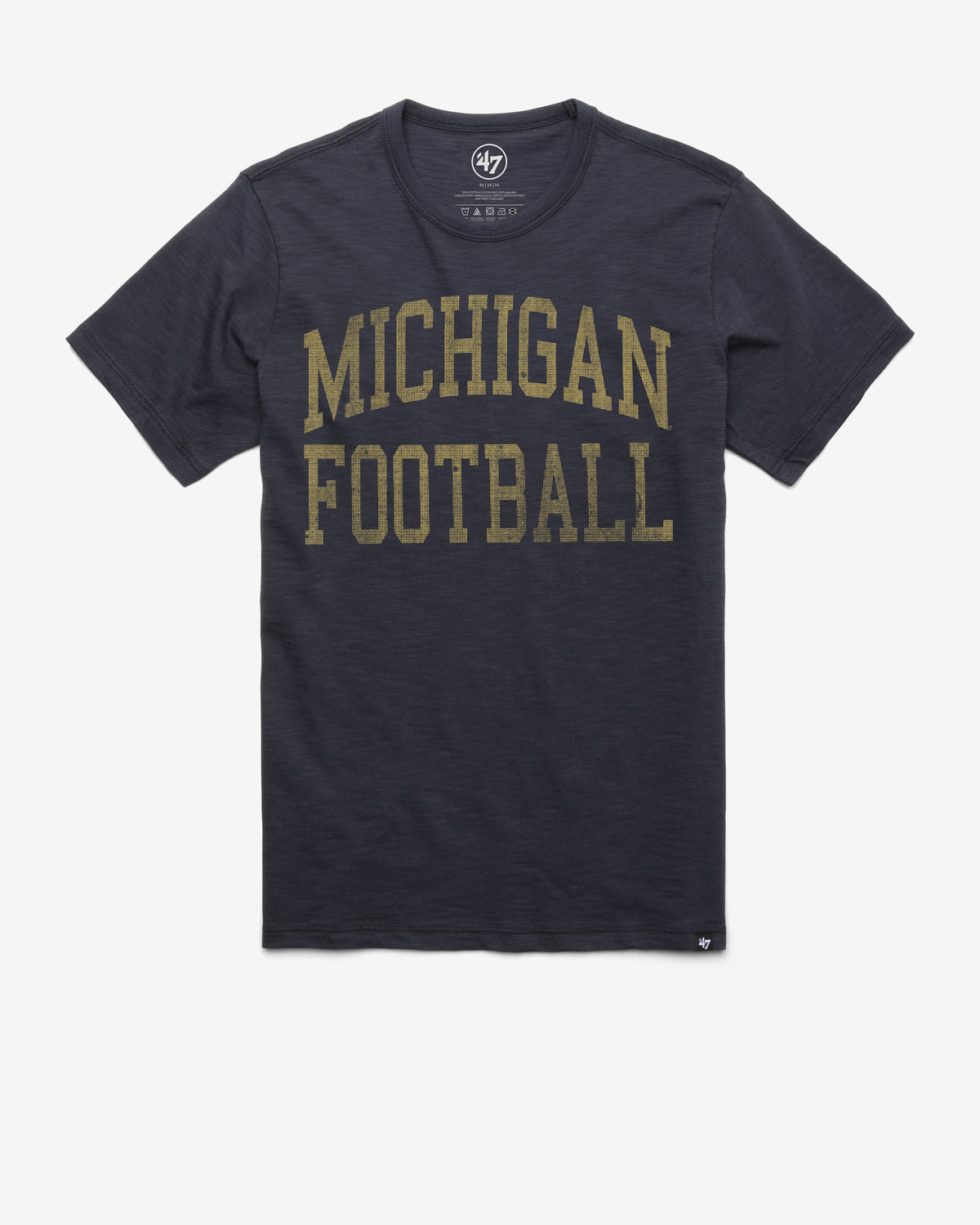 MICHIGAN WOLVERINES CLASSIC BLOCK '47 SCRUM TEE FALL NAVY