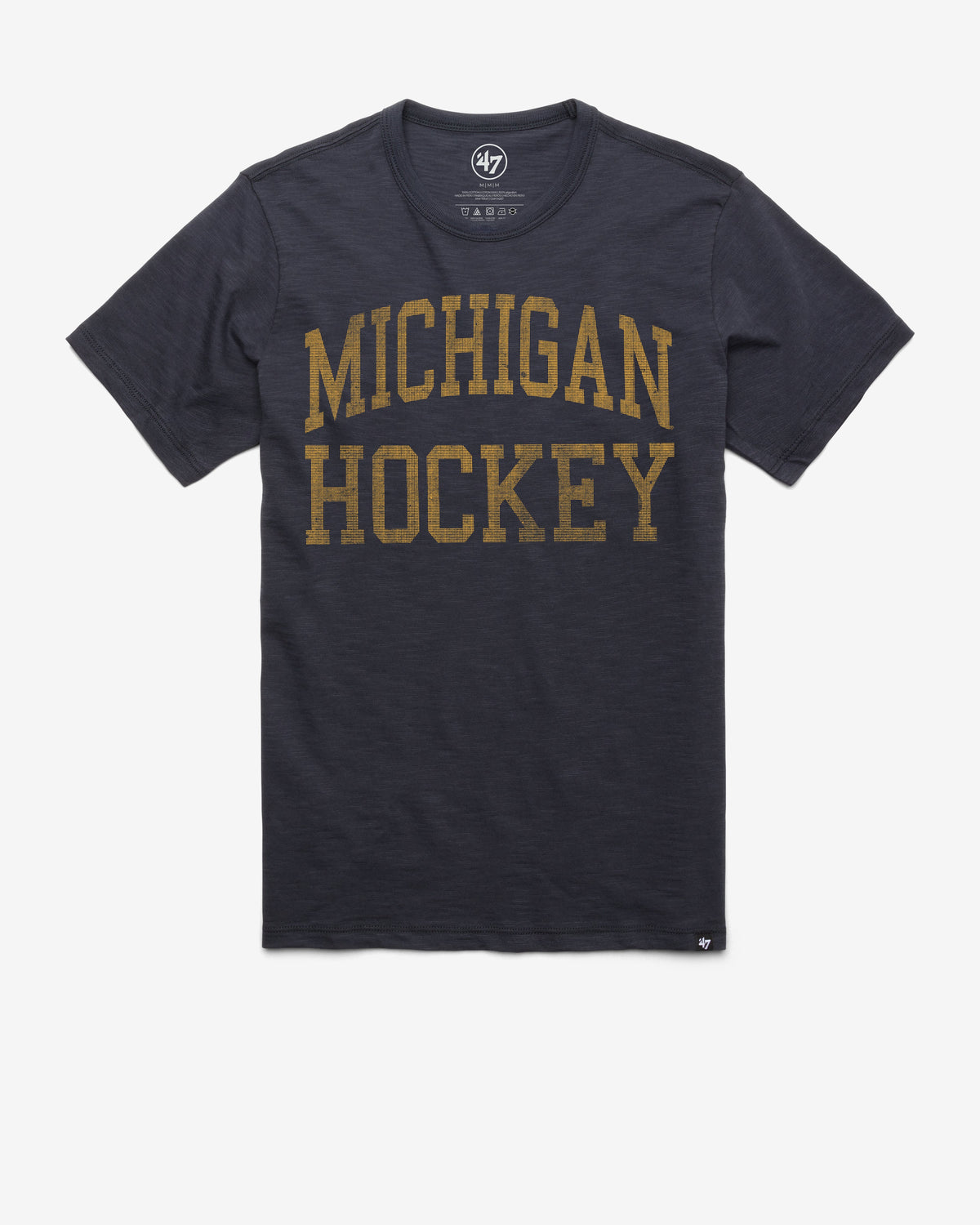 MICHIGAN WOLVERINES CLASSIC BLOCK '47 SCRUM TEE FALL NAVY