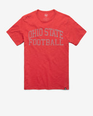 OHIO STATE BUCKEYES CLASSIC BLOCK '47 SCRUM TEE RESCUE RED