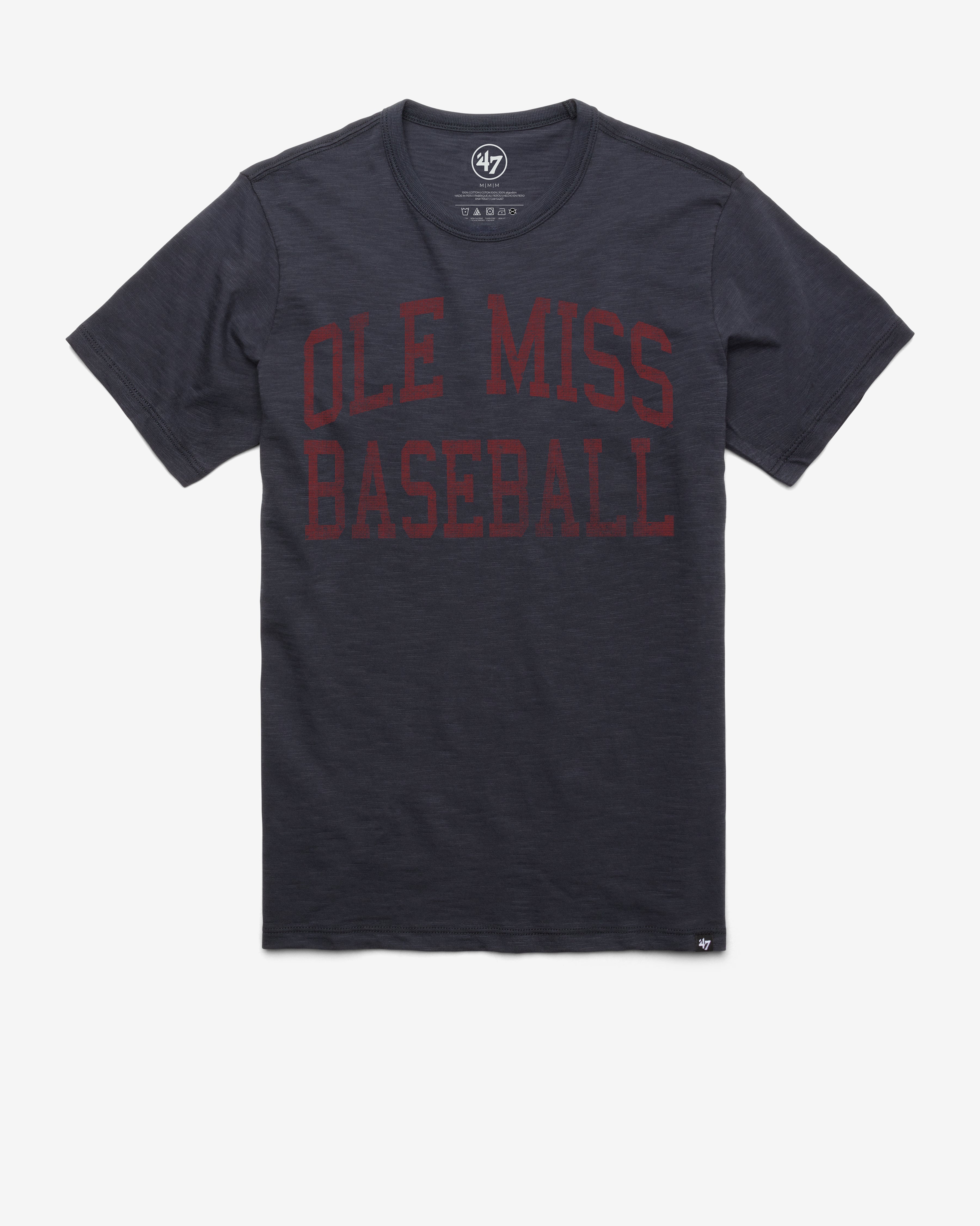 MISSISSIPPI REBELS CLASSIC BLOCK '47 SCRUM TEE FALL NAVY