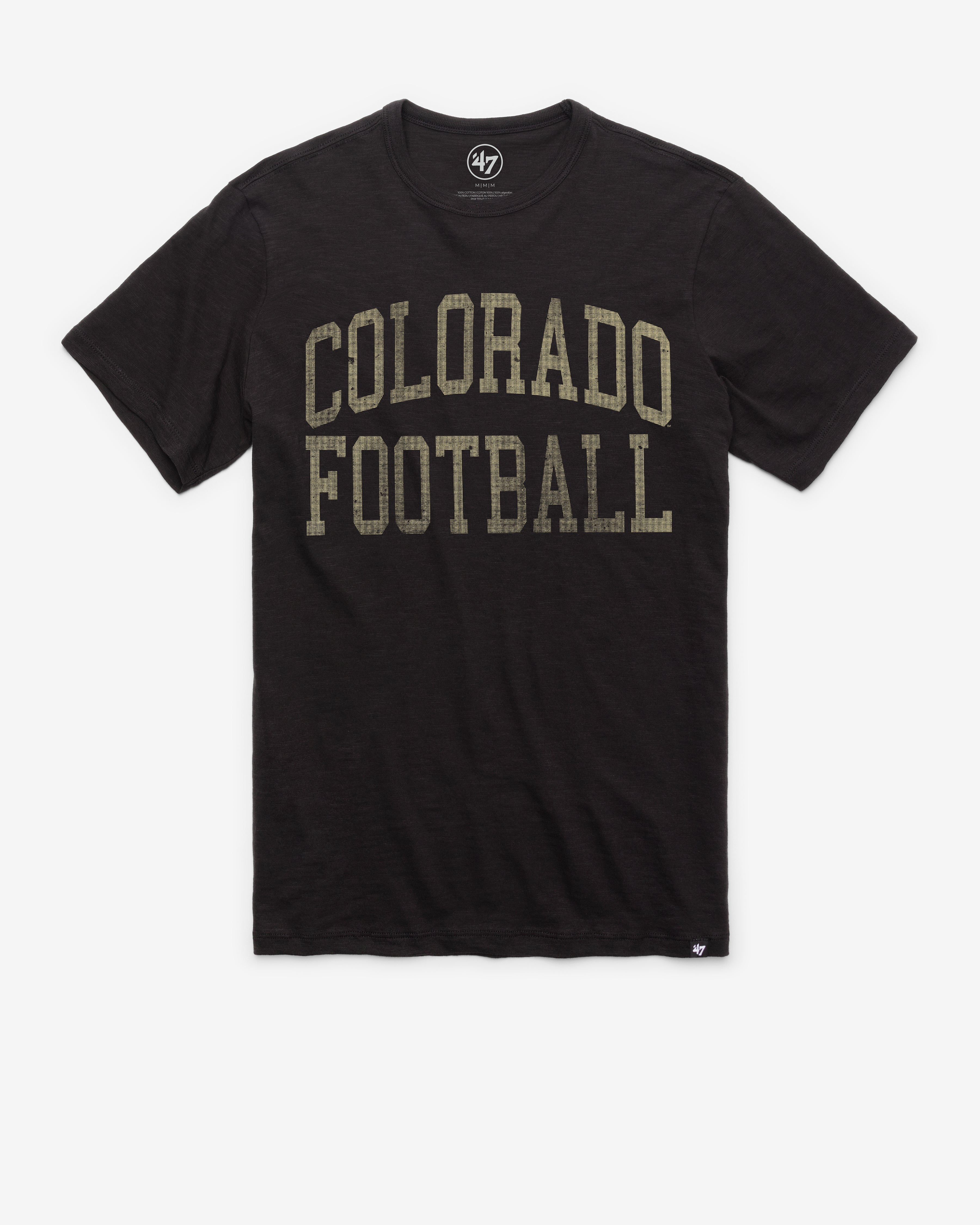 COLORADO BUFFALOES CLASSIC BLOCK '47 SCRUM TEE JET BLACK