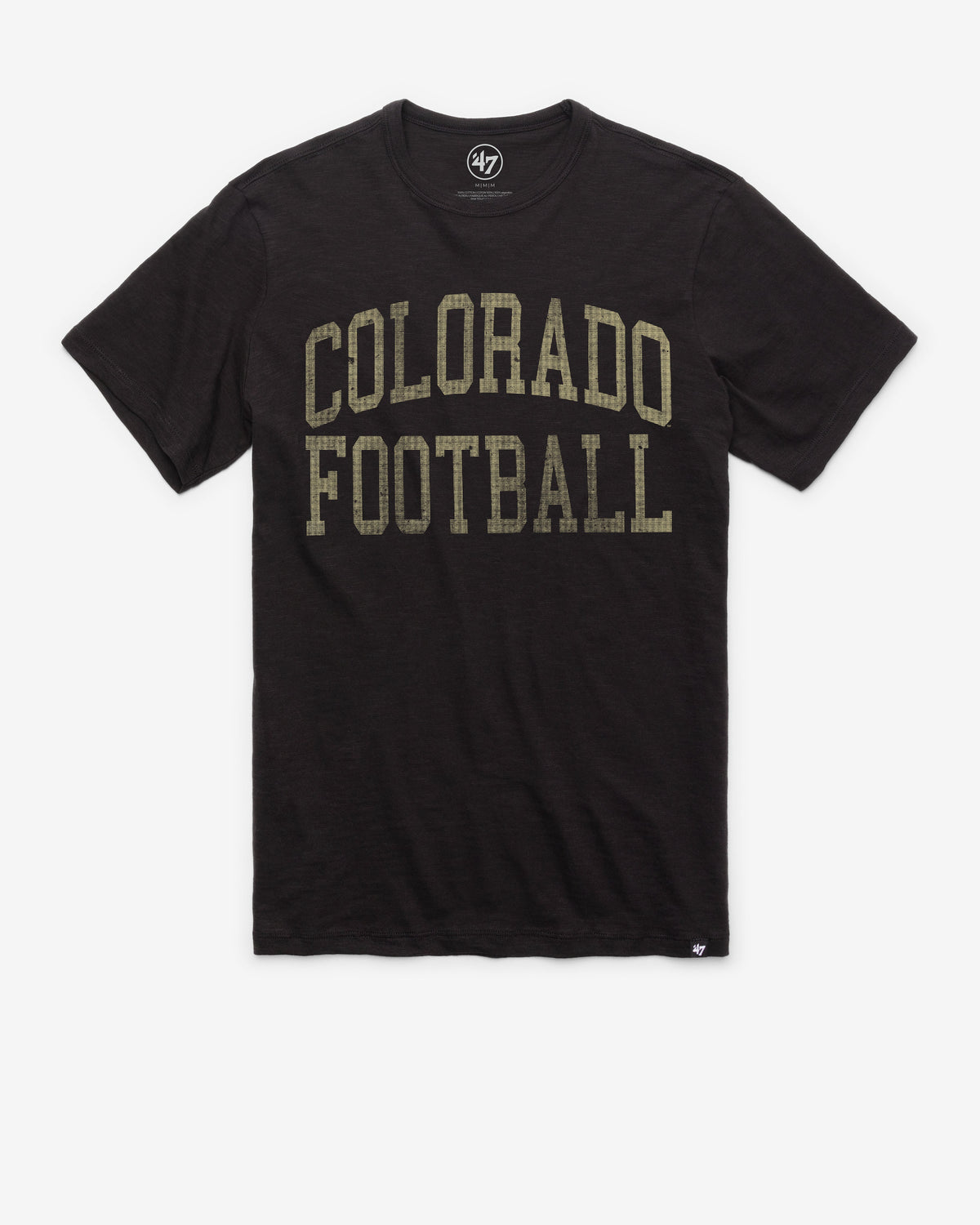 COLORADO BUFFALOES CLASSIC BLOCK '47 SCRUM TEE JET BLACK
