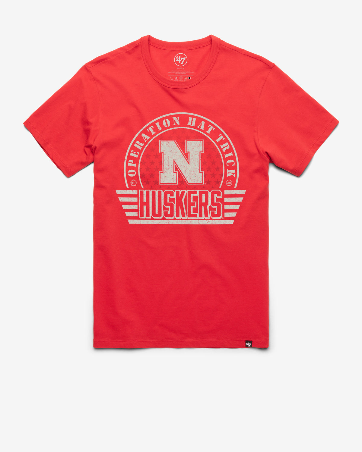 NEBRASKA CORNHUSKERS OHT CONVOY '47 FRANKLIN TEE RACER RED