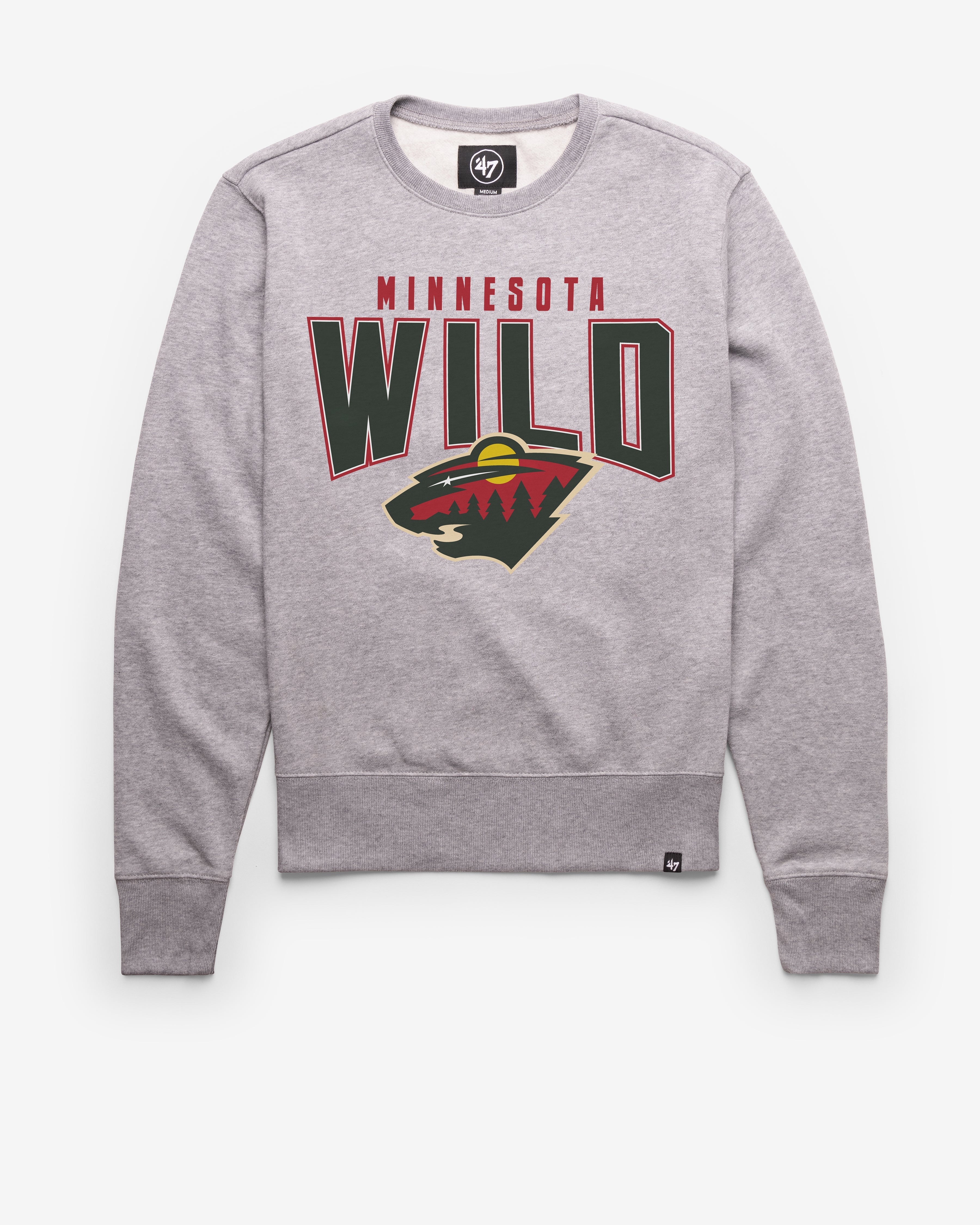 MINNESOTA WILD TEAM ELEMENTS ARCH '47 HEADLINE CREW SLATE GREY