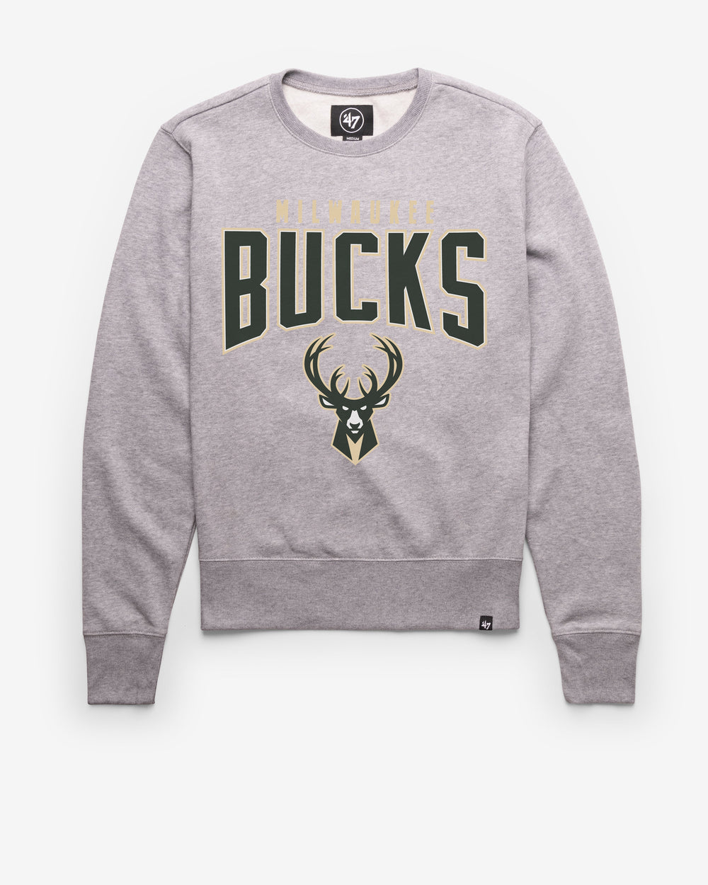 MILWAUKEE BUCKS TEAM ELEMENTS ARCH '47 HEADLINE CREW SLATE GREY