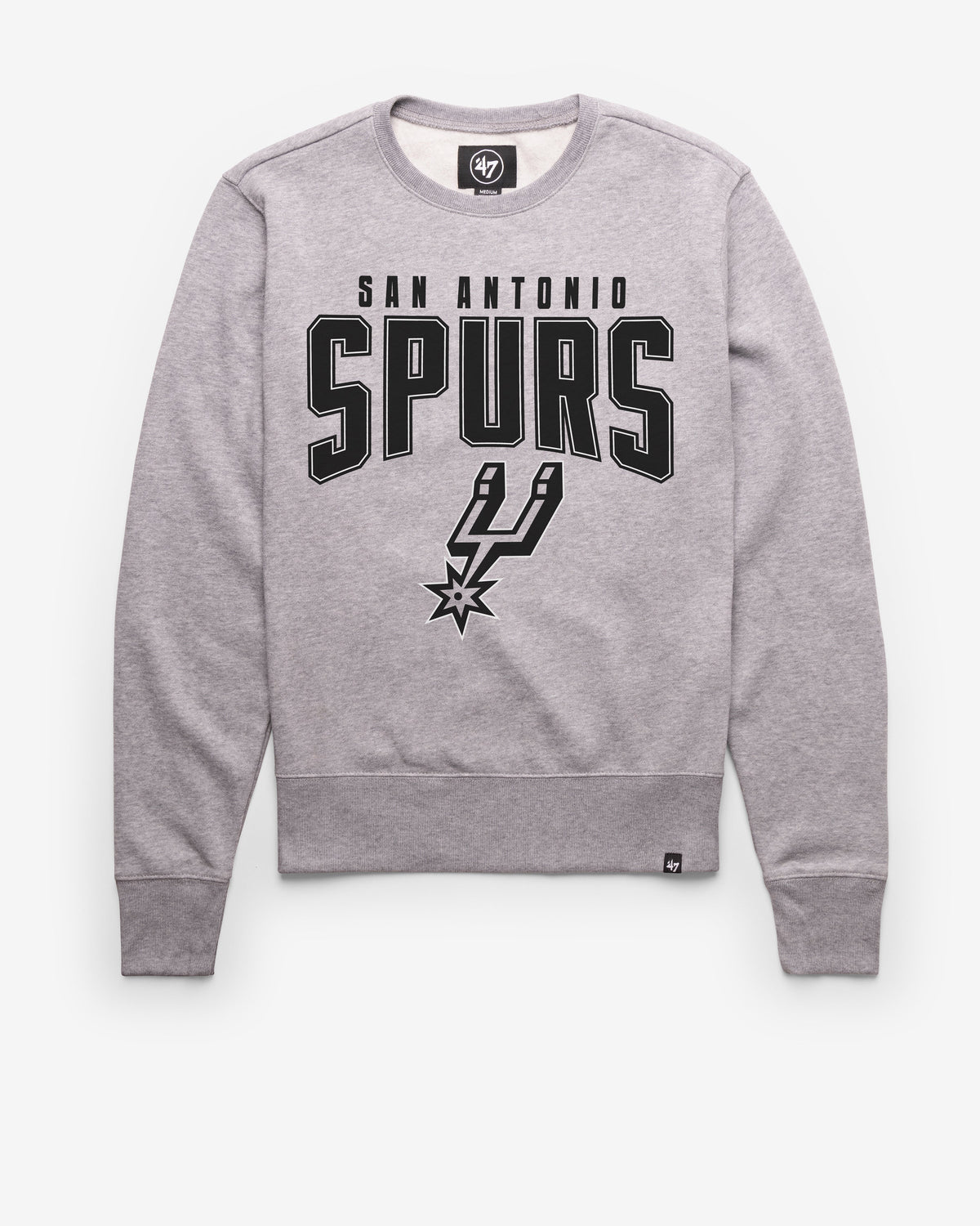 SAN ANTONIO SPURS TEAM ELEMENTS ARCH '47 HEADLINE CREW SLATE GREY