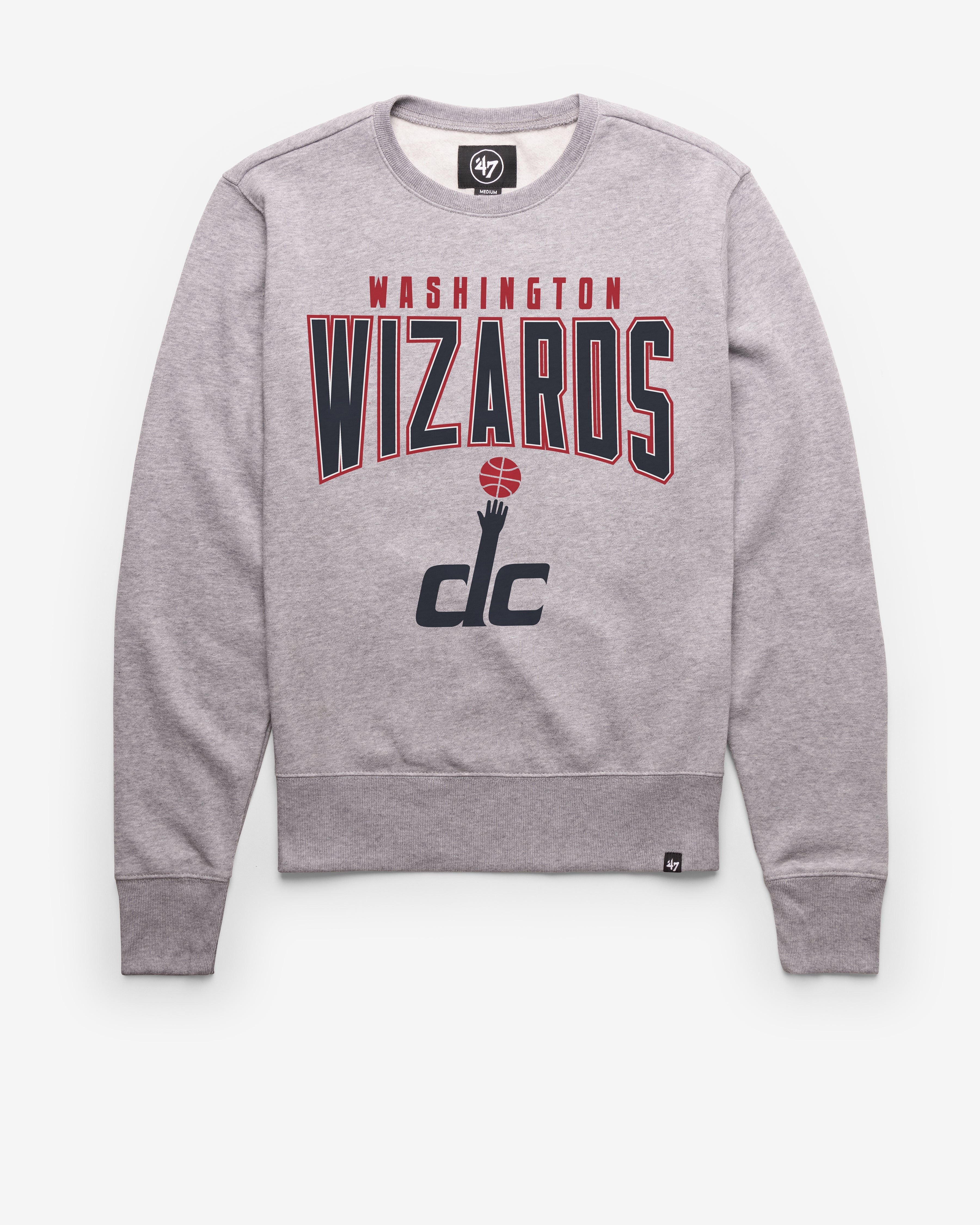 WASHINGTON WIZARDS TEAM ELEMENTS ARCH '47 HEADLINE CREW SLATE GREY