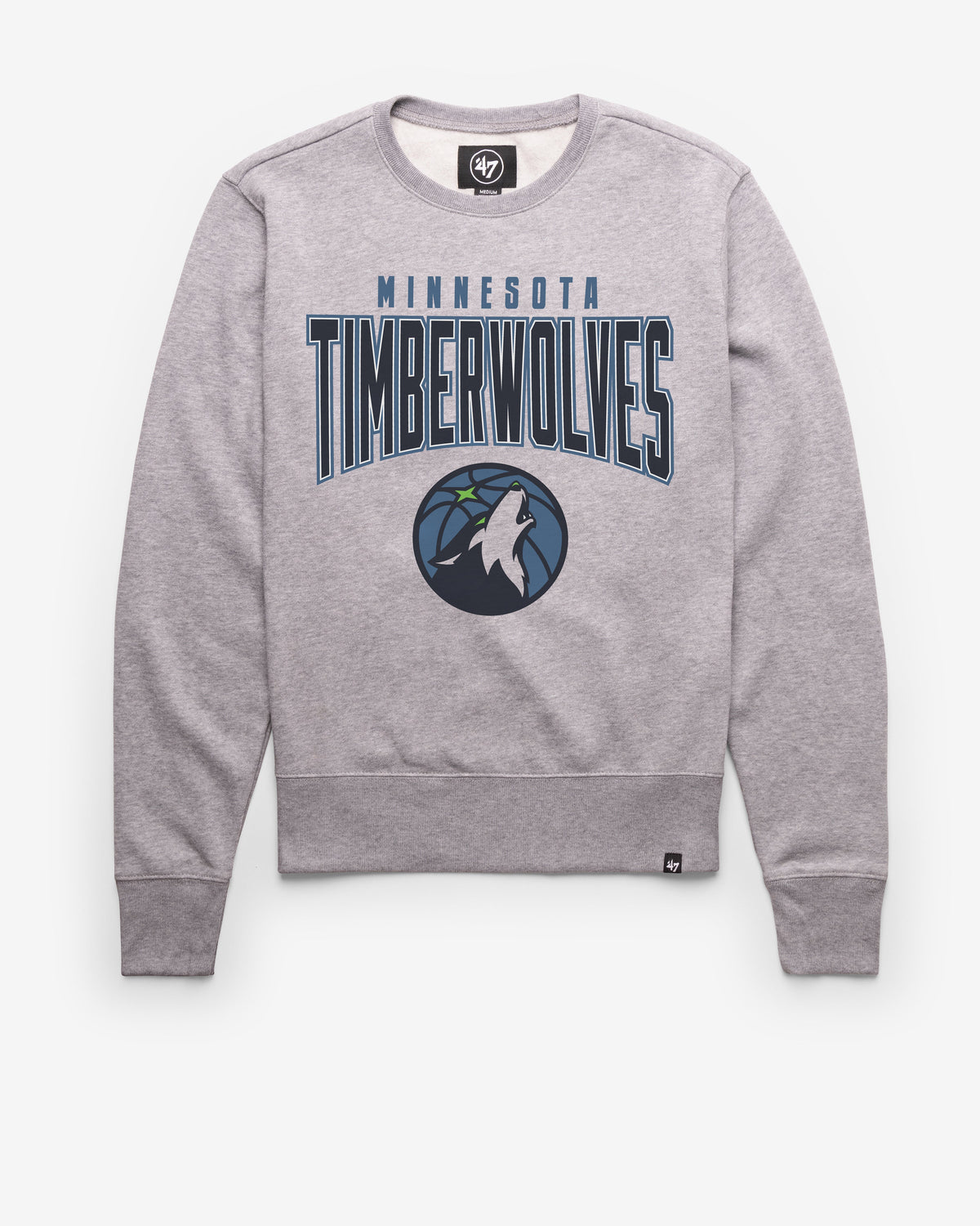 MINNESOTA TIMBERWOLVES TEAM ELEMENTS ARCH '47 HEADLINE CREW SLATE GREY