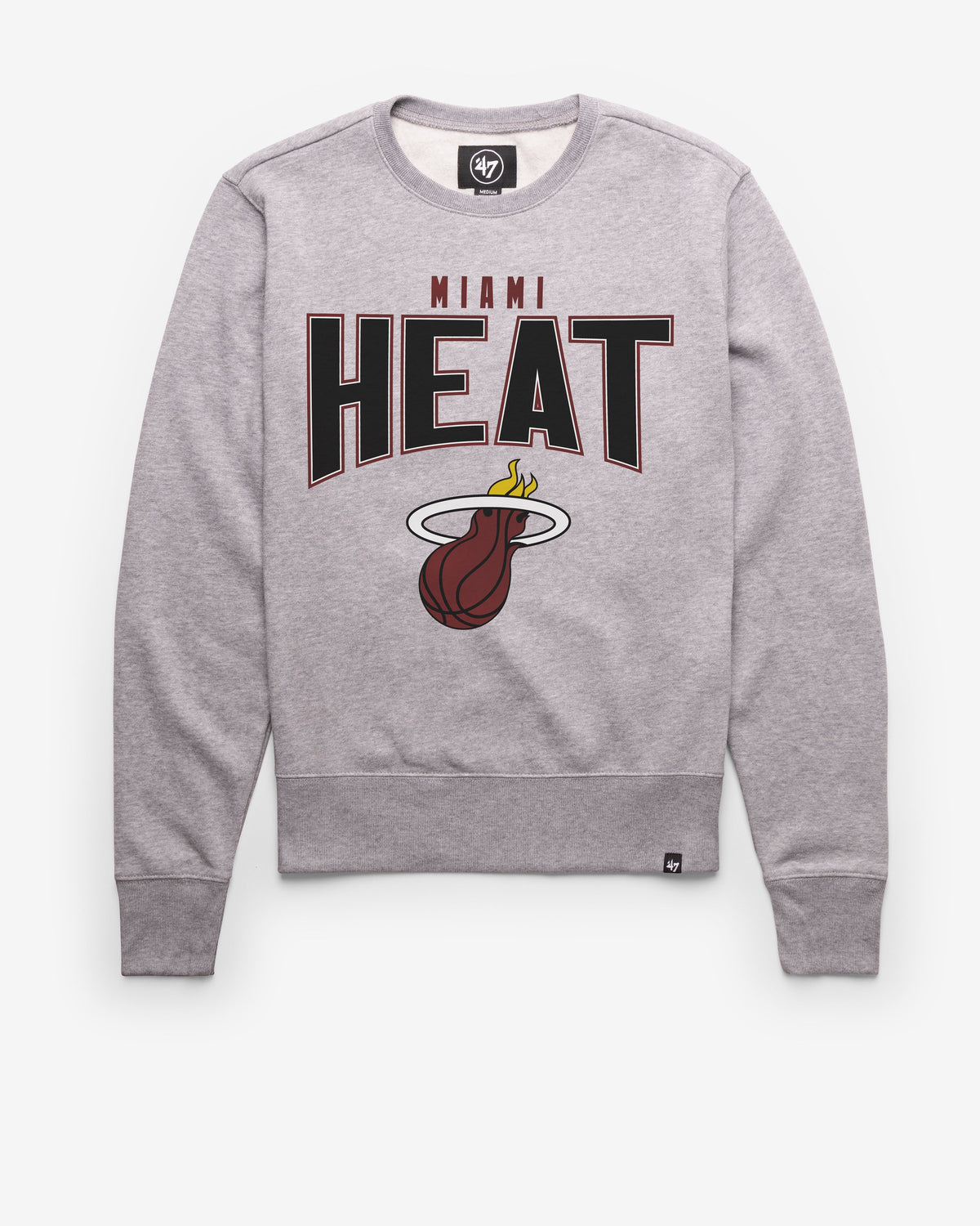MIAMI HEAT TEAM ELEMENTS ARCH '47 HEADLINE CREW SLATE GREY
