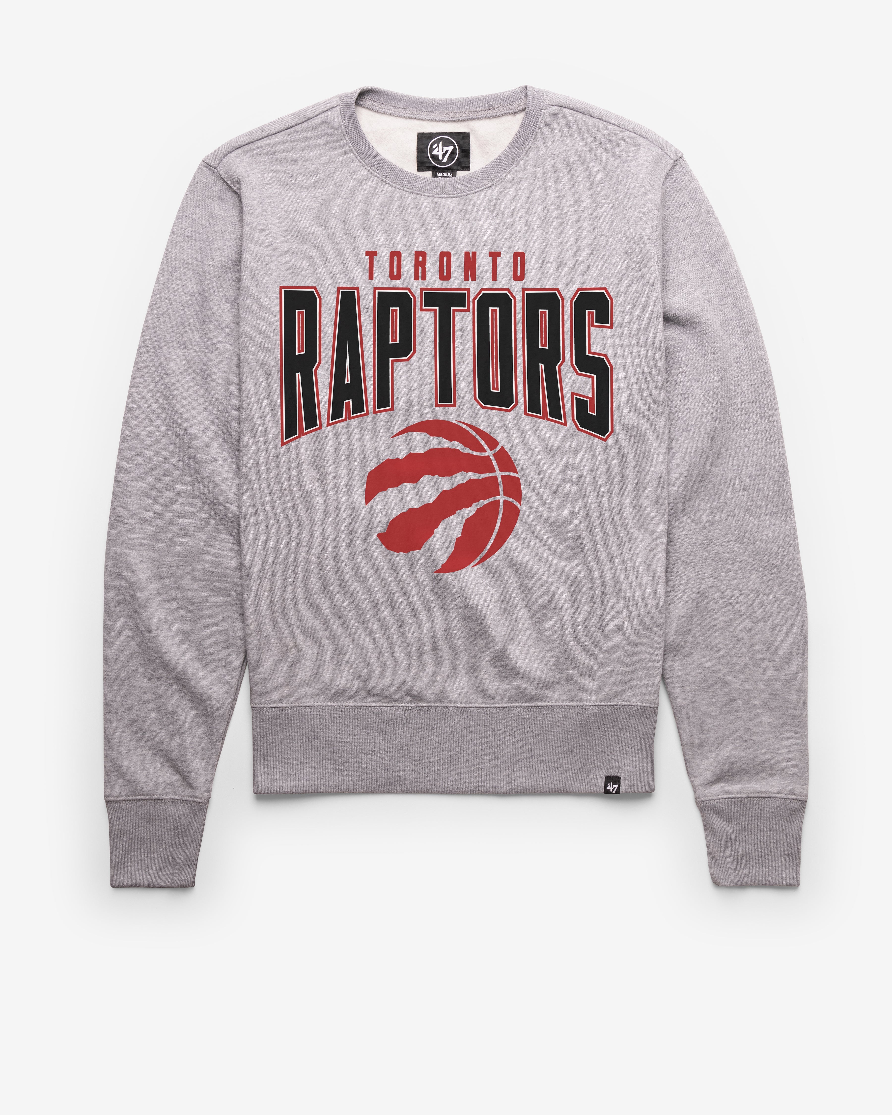 TORONTO RAPTORS TEAM ELEMENTS ARCH '47 HEADLINE CREW SLATE GREY