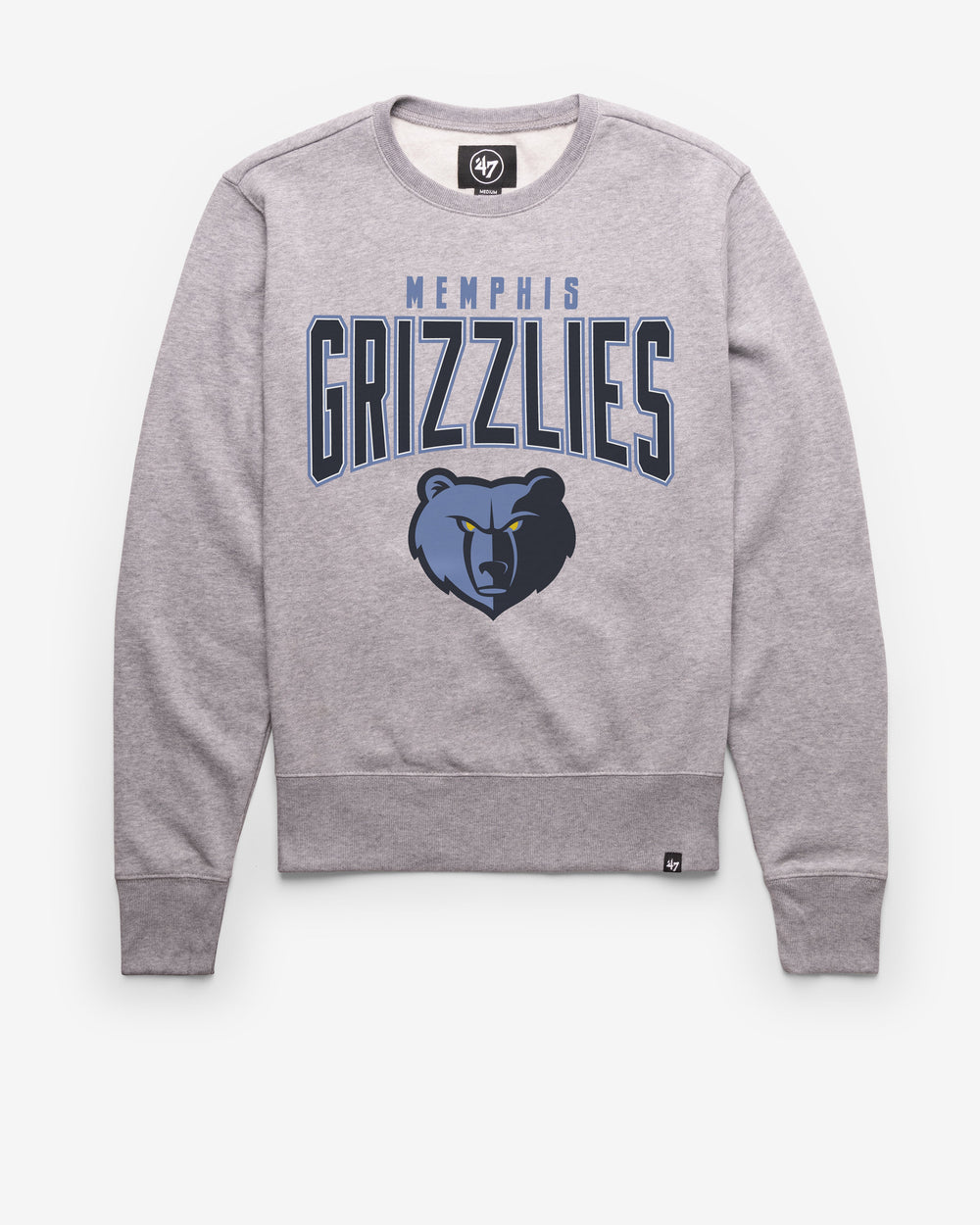 MEMPHIS GRIZZLIES TEAM ELEMENTS ARCH '47 HEADLINE CREW SLATE GREY