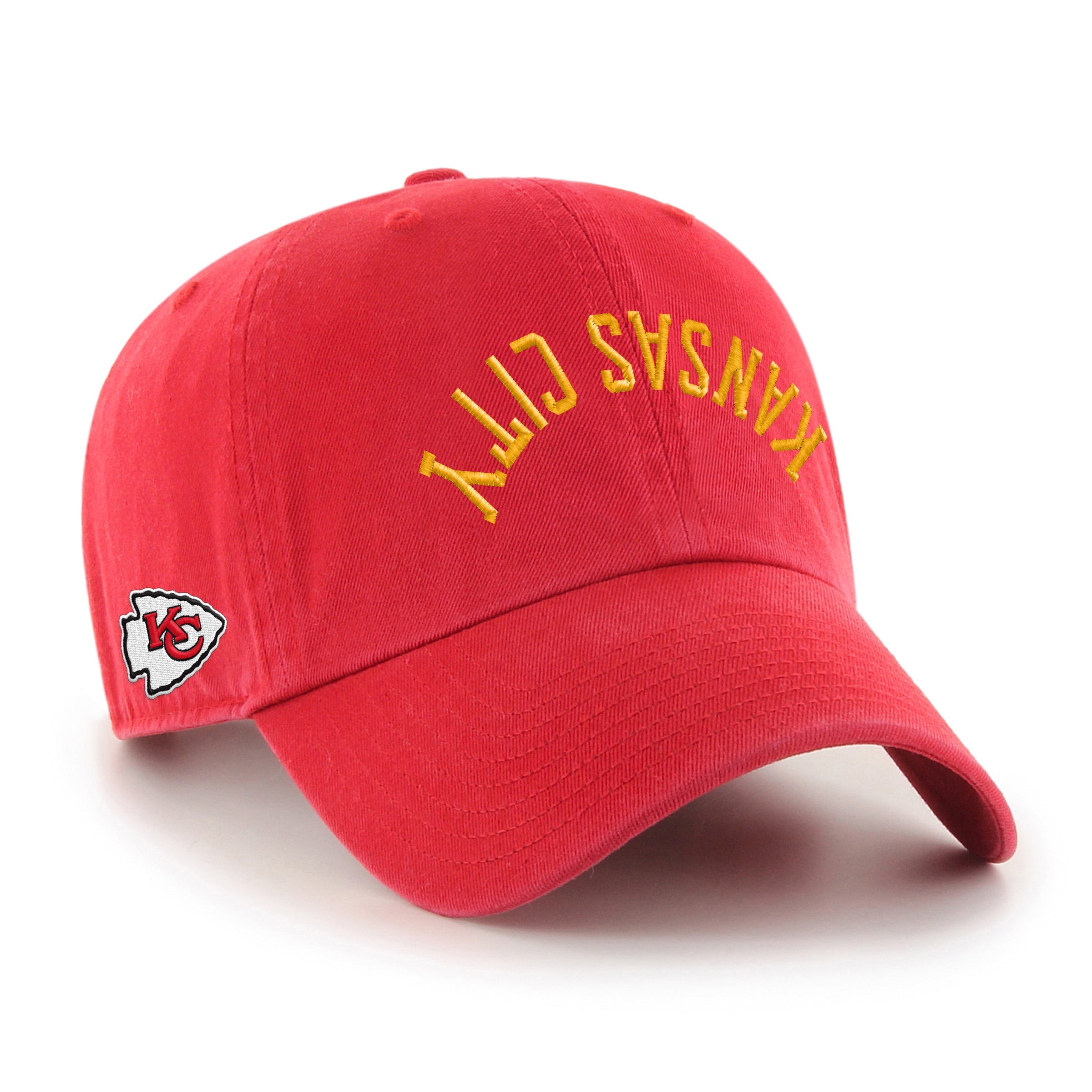 KANSAS CITY CHIEFS UPSIDE DOWN '47 CLEAN UP RED