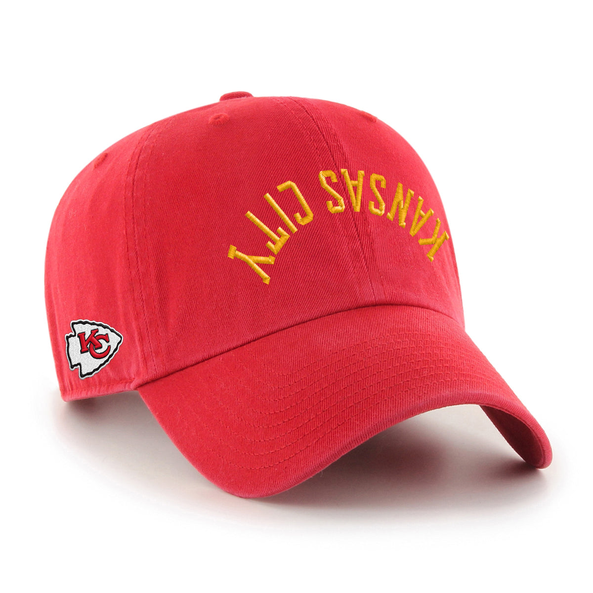 KANSAS CITY CHIEFS UPSIDE DOWN '47 CLEAN UP RED