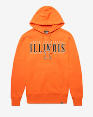 ILLINOIS FIGHTING ILLINI VINTAGE CITY LINE '47 HEADLINE HOOD ORANGE