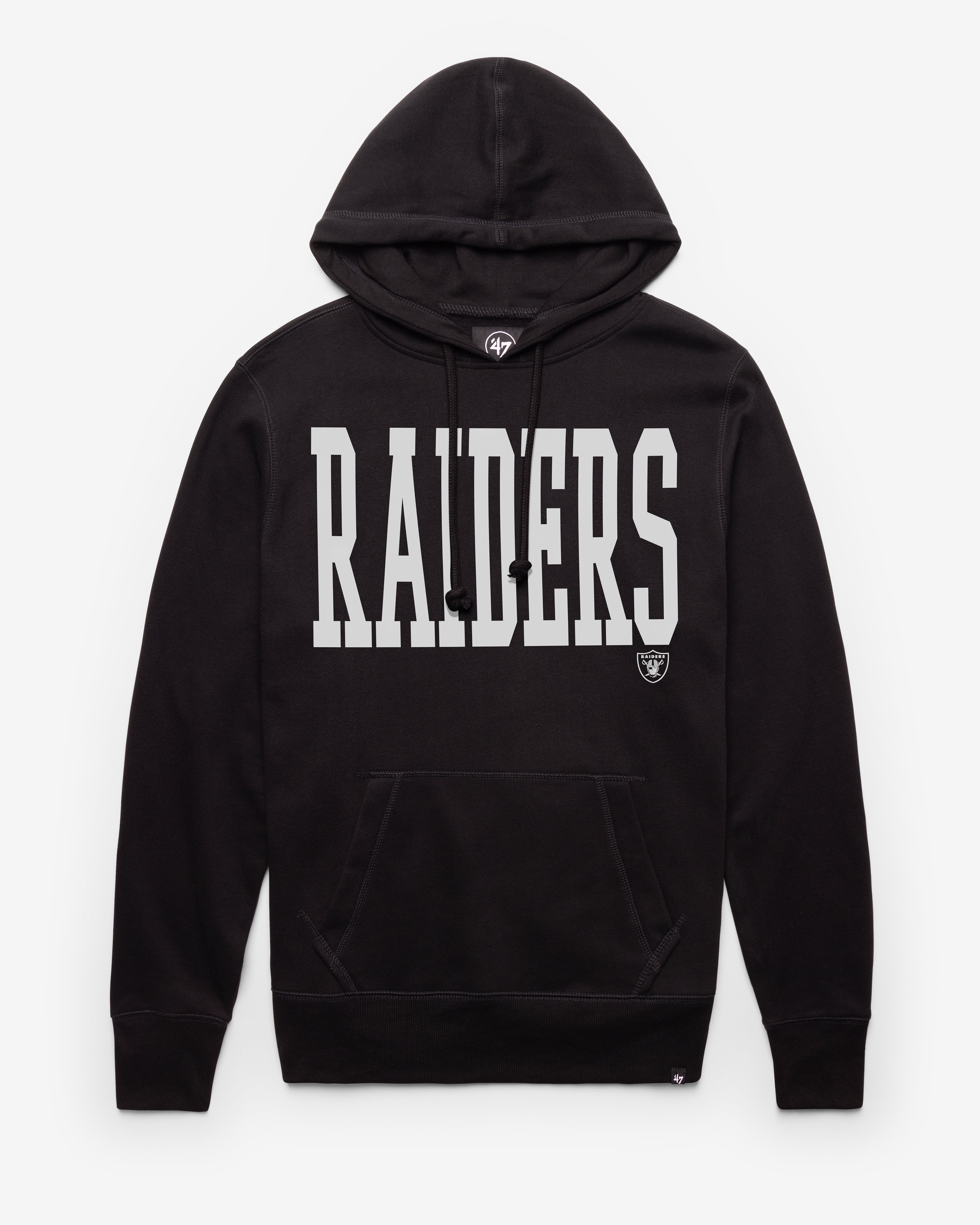 LAS VEGAS RAIDERS DIME '47 HEADLINE HOOD JET BLACK