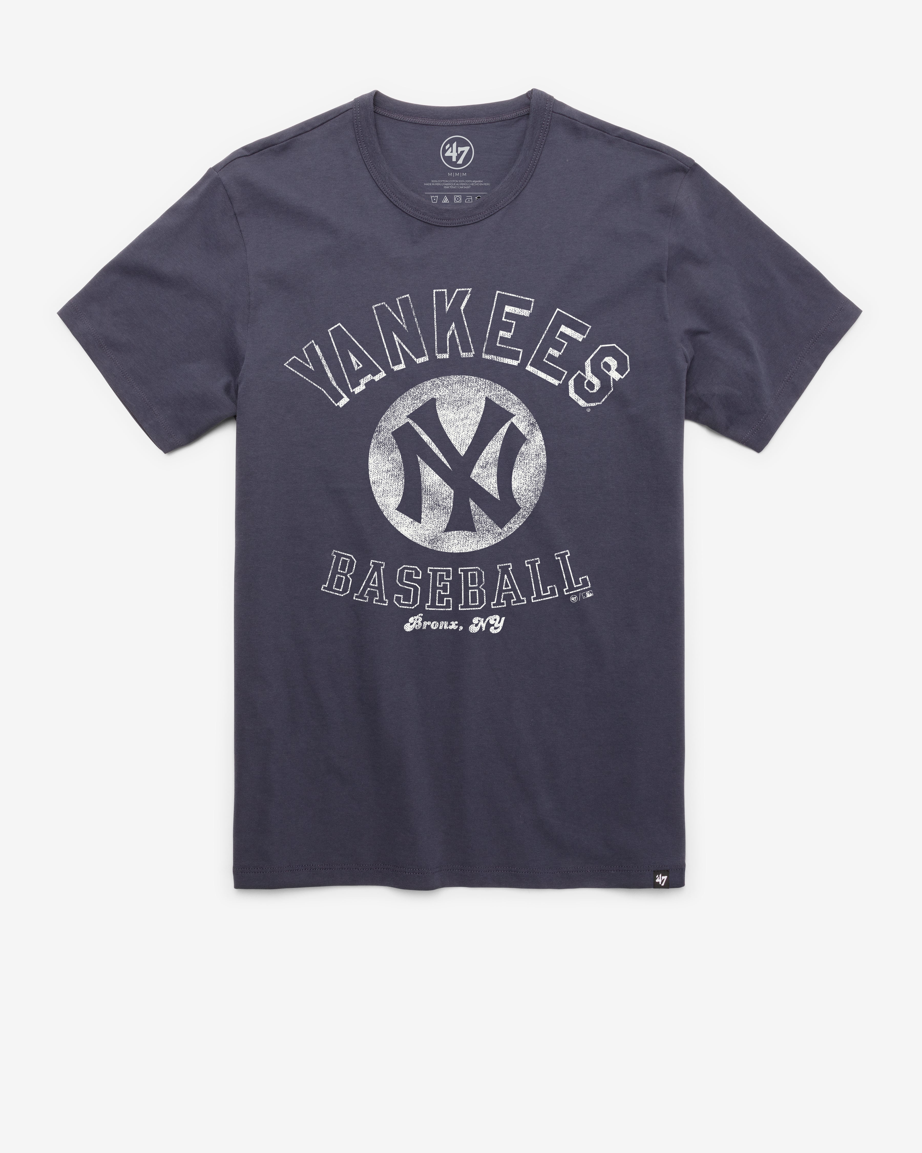 NEW YORK YANKEES COOPERSTOWN NOSTALGIA '47 FRANKLIN TEE ATLAS BLUE