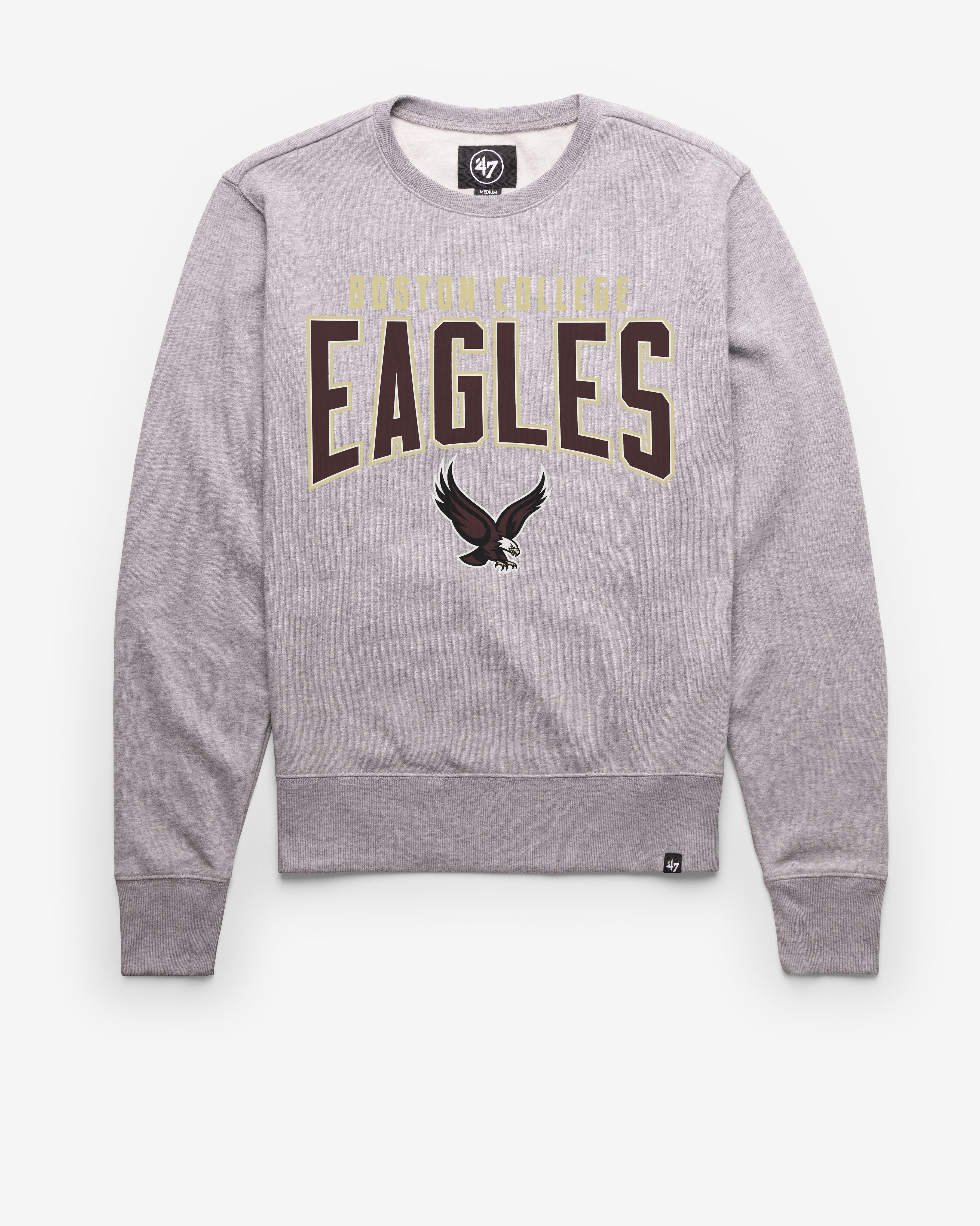 BOSTON COLLEGE EAGLES BC TEAM ELEMENTS ARCH '47 HEADLINE CREW SLATE GREY